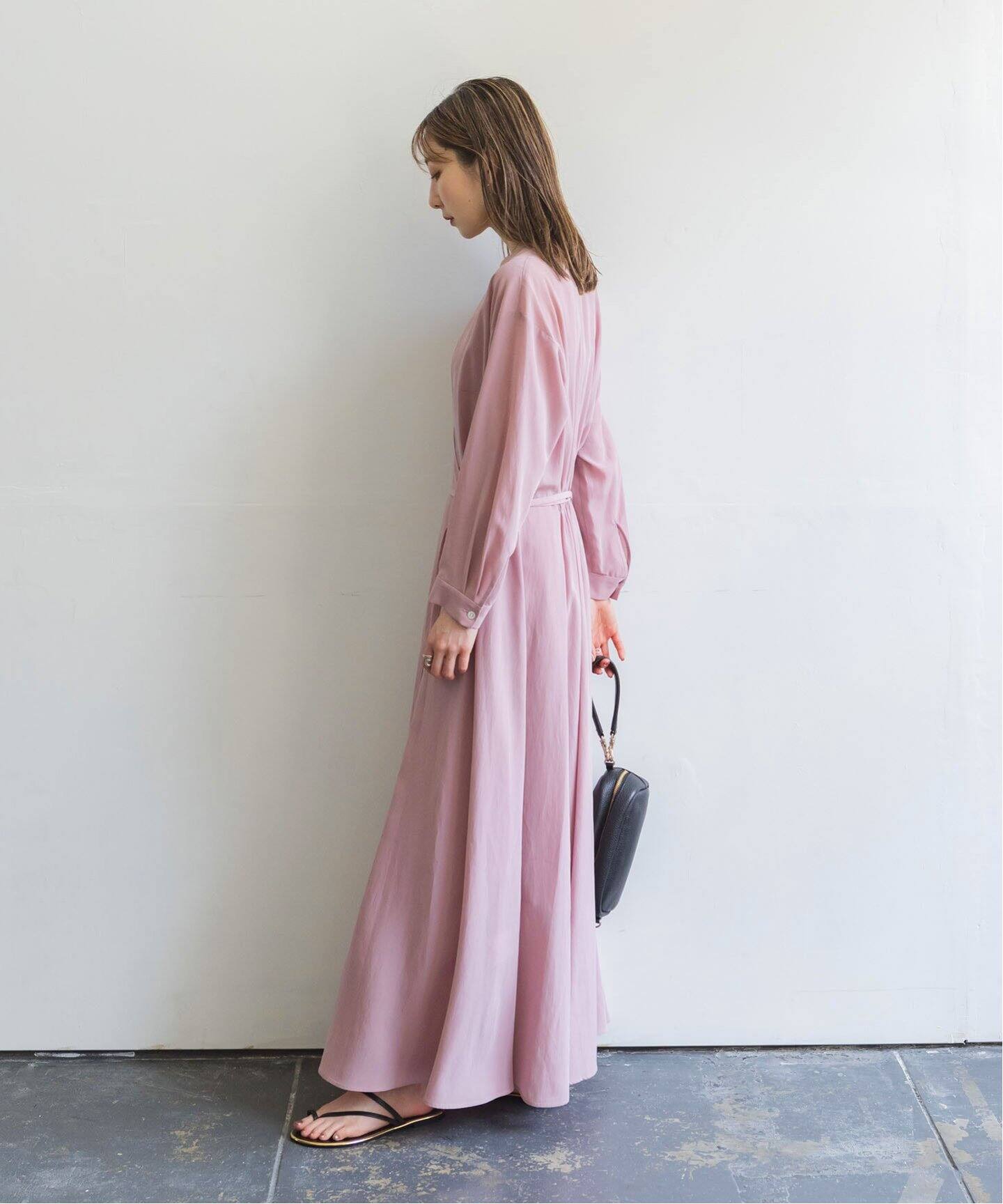 ピーチタッチクロスカシュクールワンピース（ワンピース）｜NOBLE