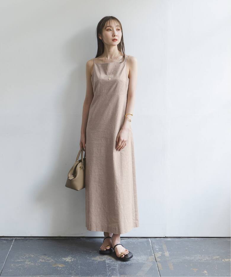 麻ストレッチキャミソールワンピース（ワンピース）｜NOBLE（ノーブル 