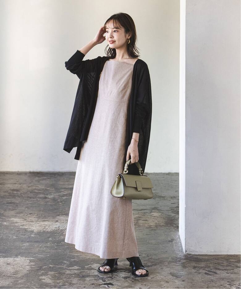 麻ストレッチキャミソールワンピース（ワンピース）｜NOBLE（ノーブル  