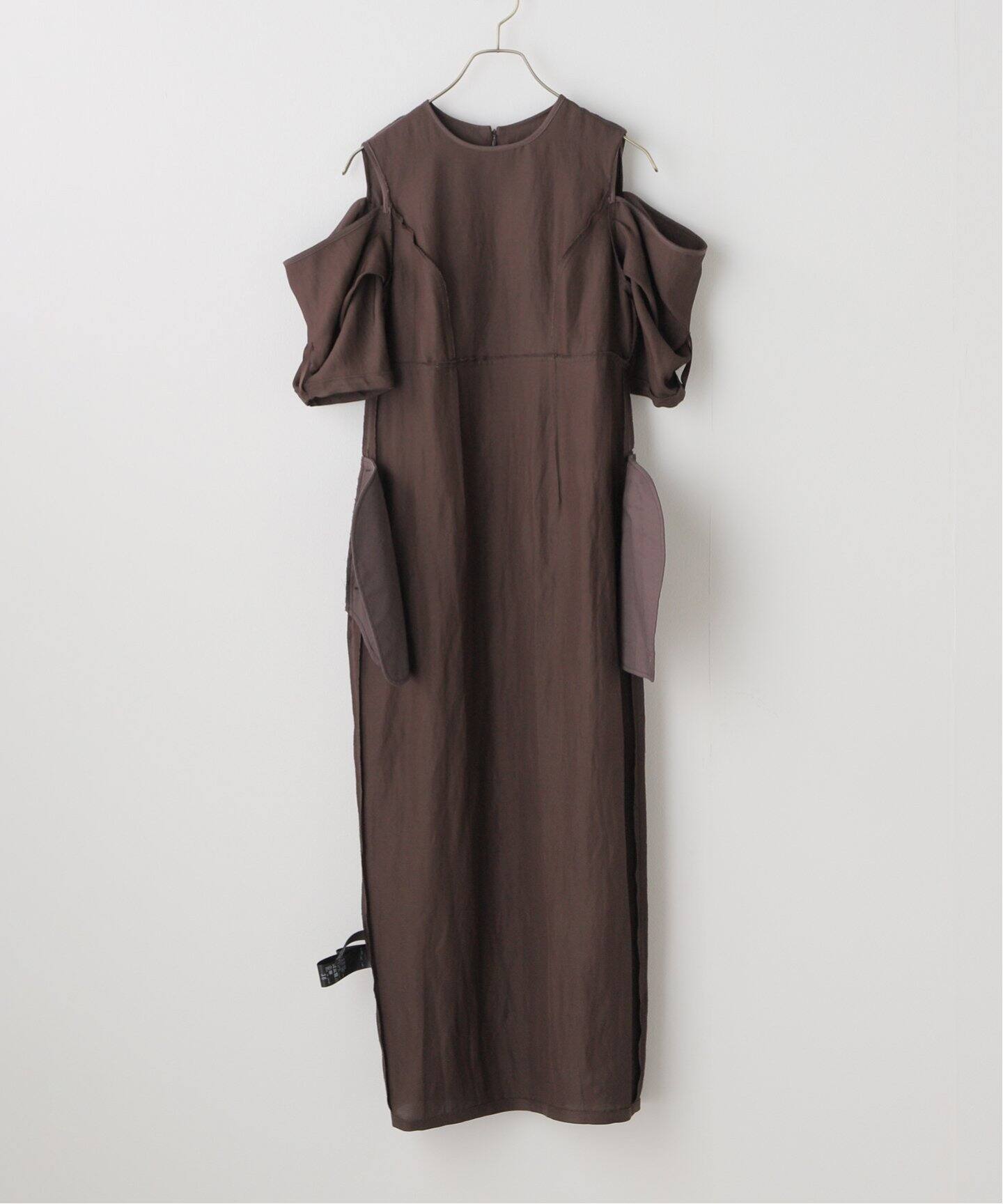 オープンショルダーペンシルワンピース（ワンピース）｜NOBLE  