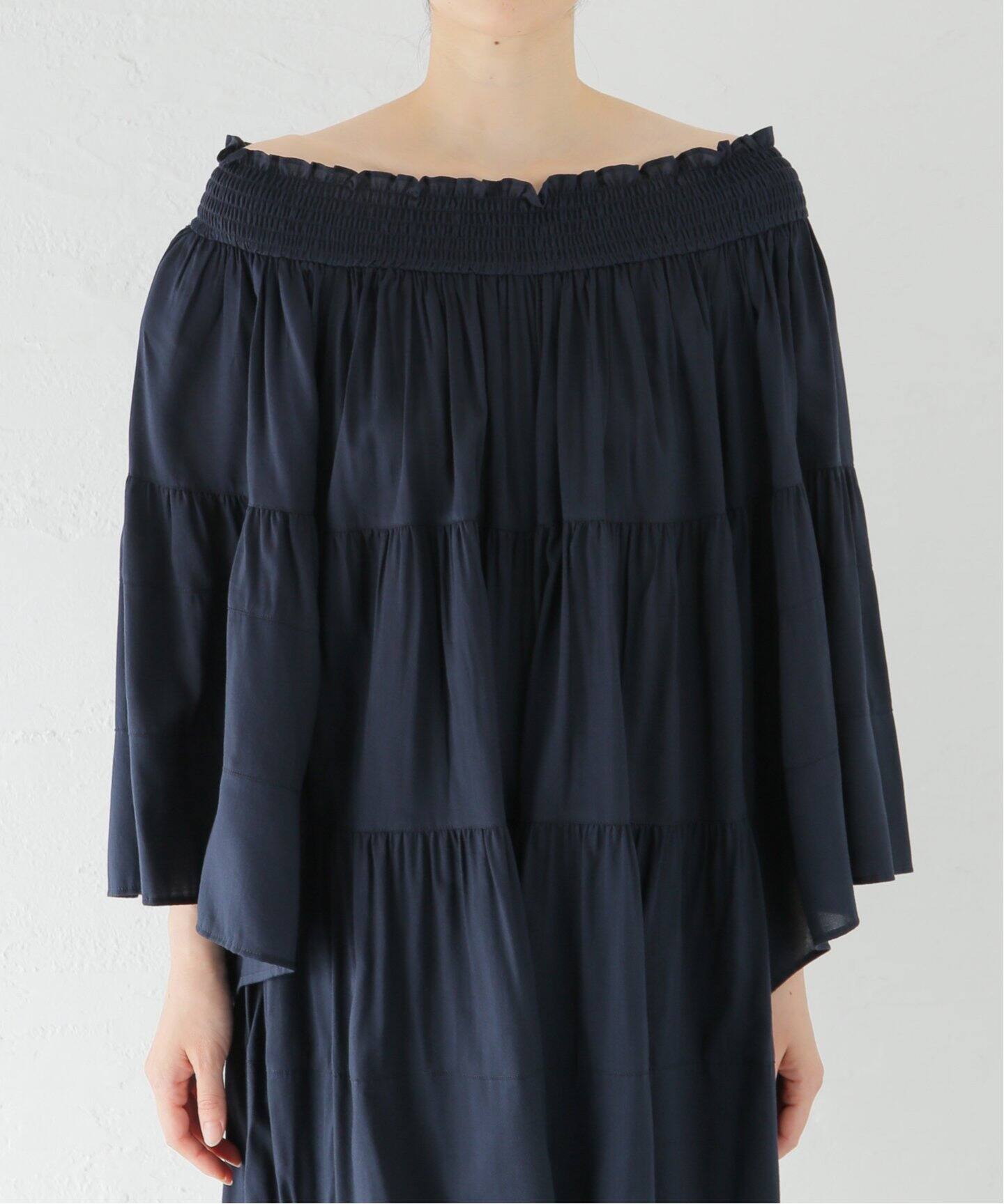 シャーリングフレアオールインワン（つなぎ／オールインワン）｜NOBLE