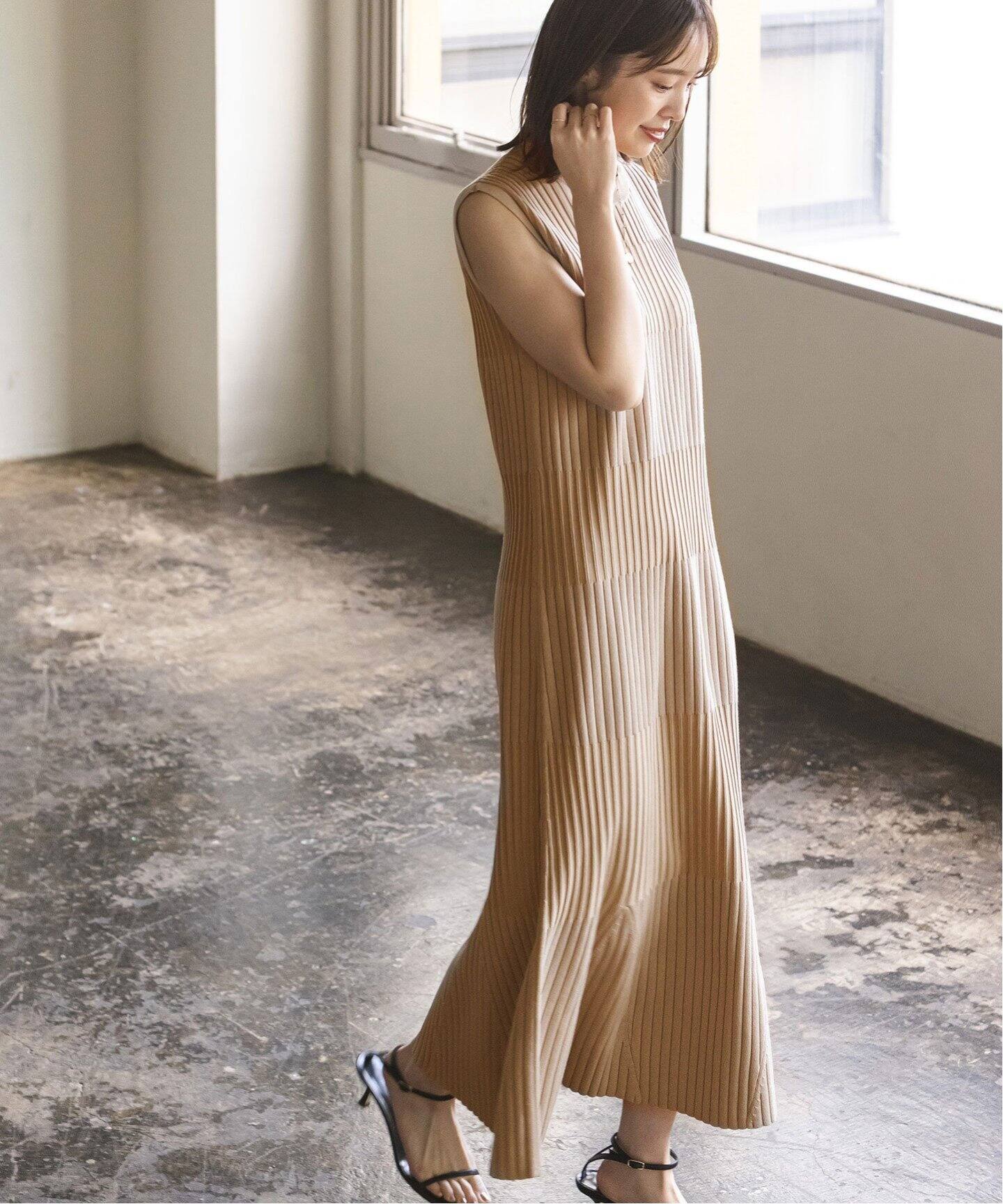 WEB限定追加》ランダムリブマーメイドニットワンピース（ワンピース  