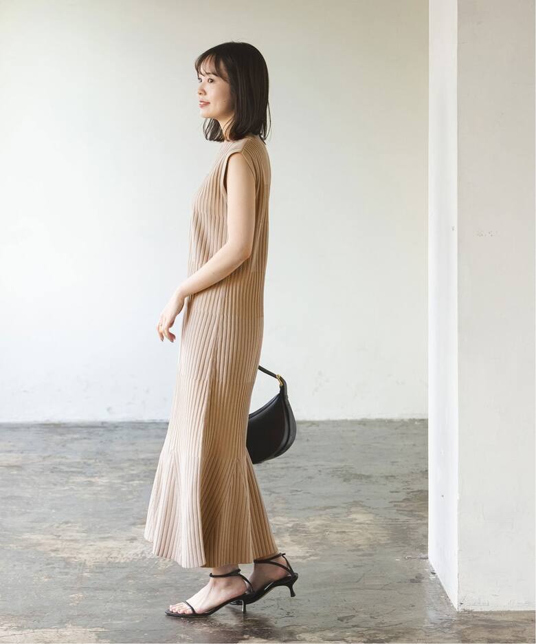 WEB限定追加》ランダムリブマーメイドニットワンピース（ワンピース  