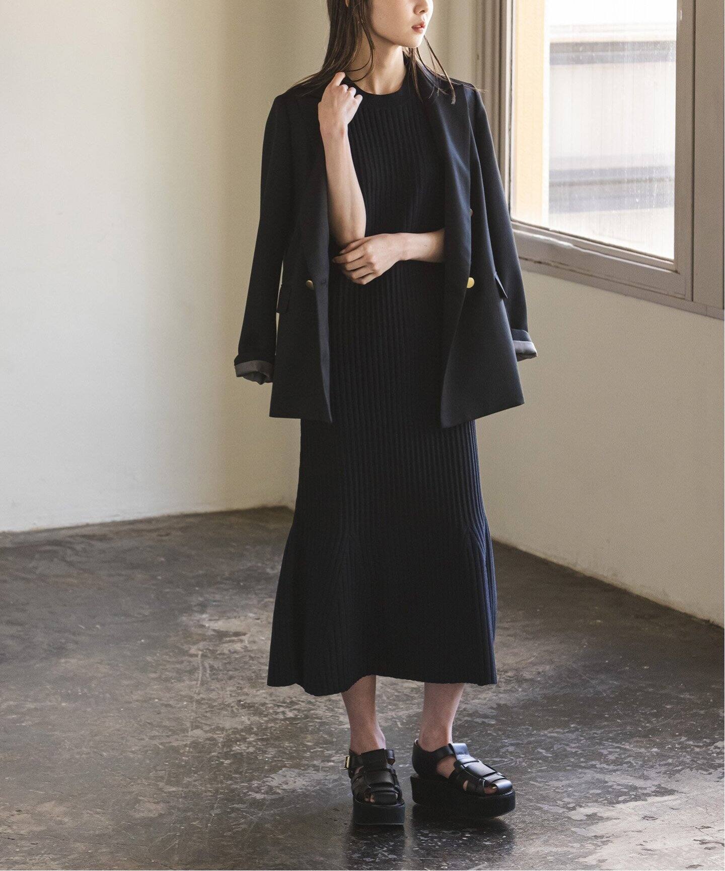 WEB限定追加》ランダムリブマーメイドニットワンピース（ワンピース  