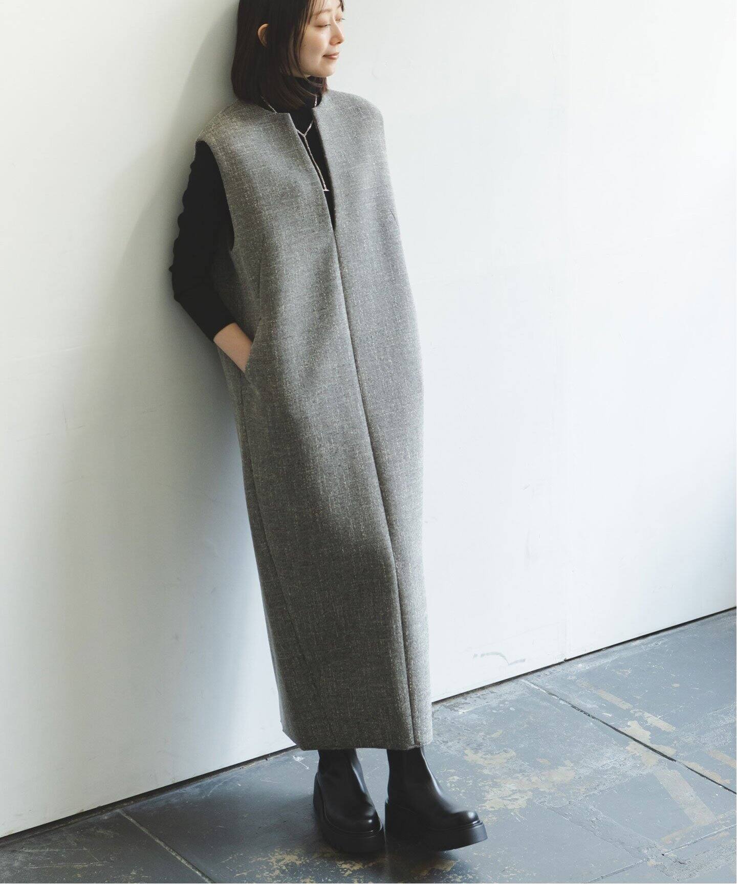 追加》スポンジボンディングワンピース（ワンピース）｜NOBLE  