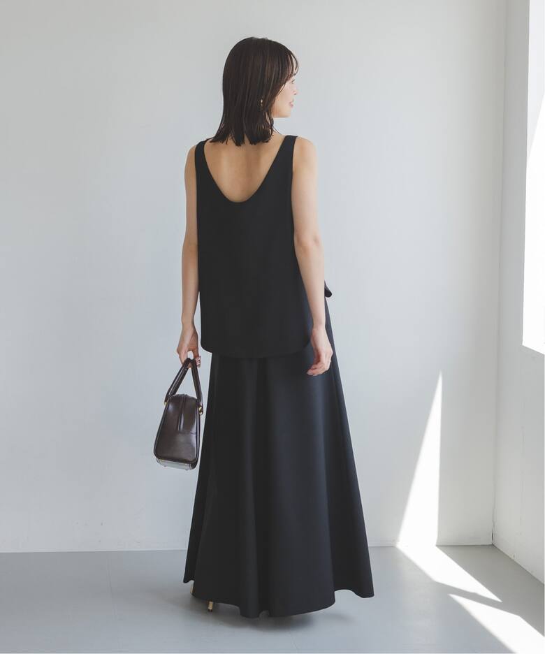 ウールMIXツイルレイヤードワンピース（ワンピース）｜NOBLE（ノーブル  