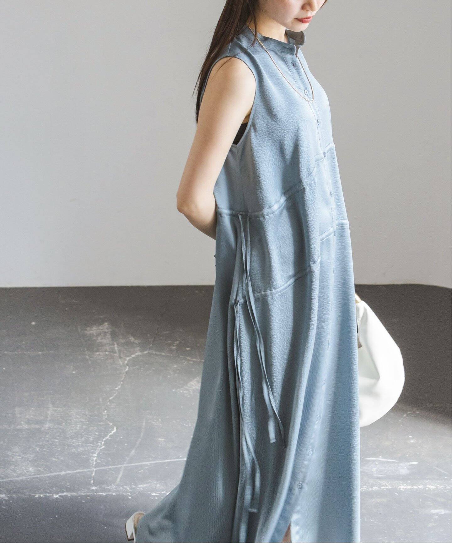 サッカーサテンドロストワンピース（ワンピース）｜NOBLE（ノーブル  