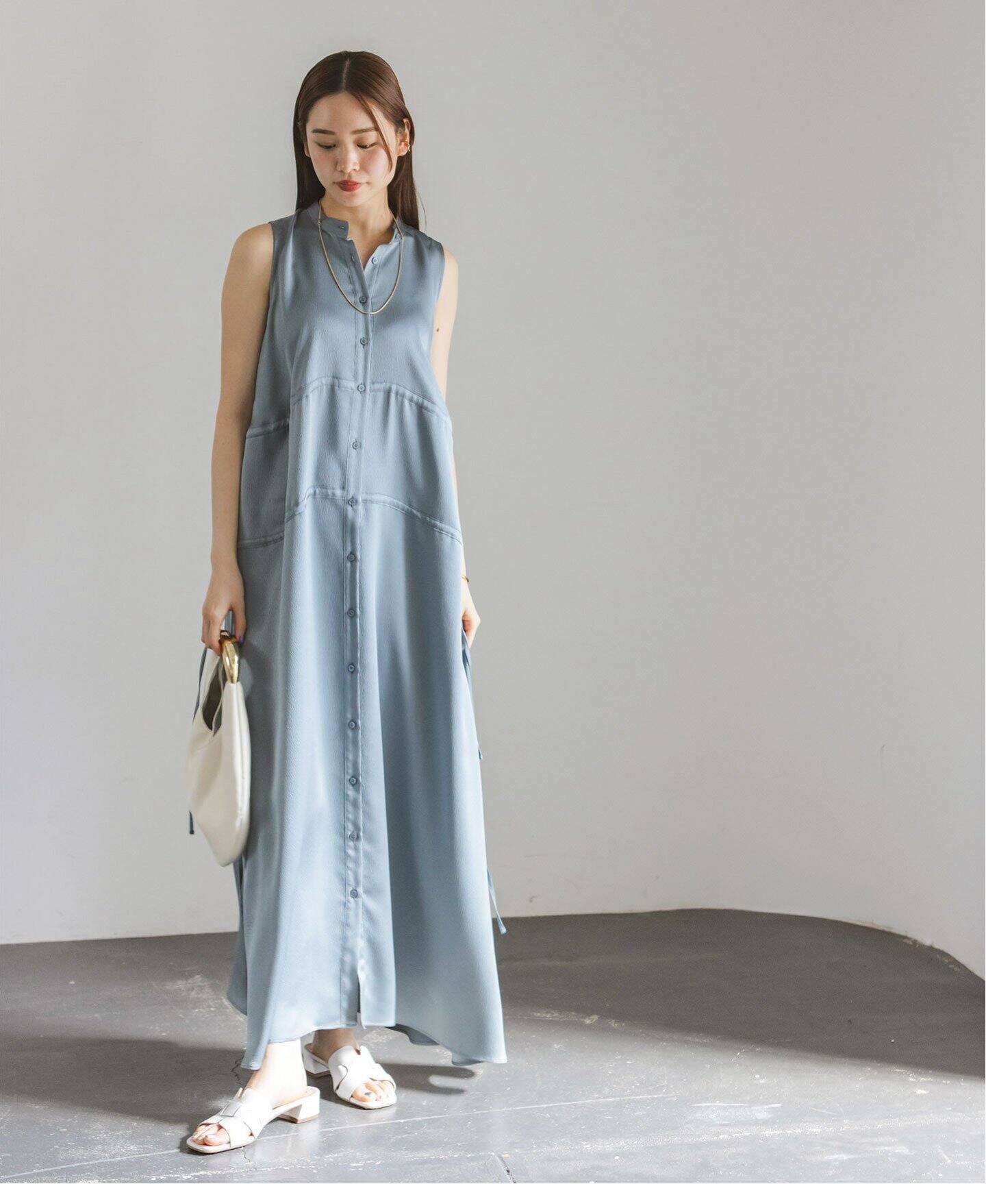 サッカーサテンドロストワンピース（ワンピース）｜NOBLE（ノーブル  