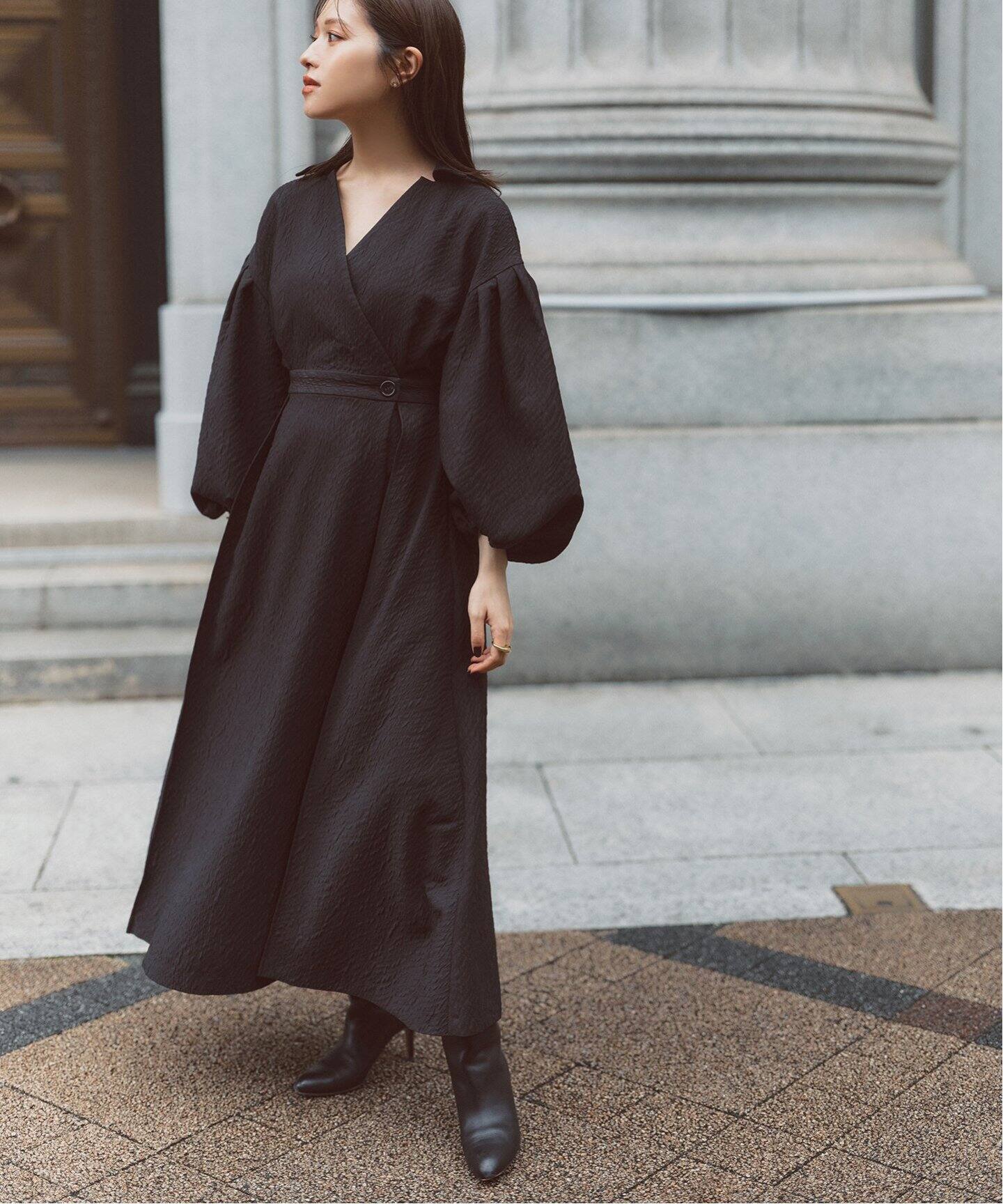 NOBLE ドットサッカードロストワンピース（NOBLEのワンピース） 