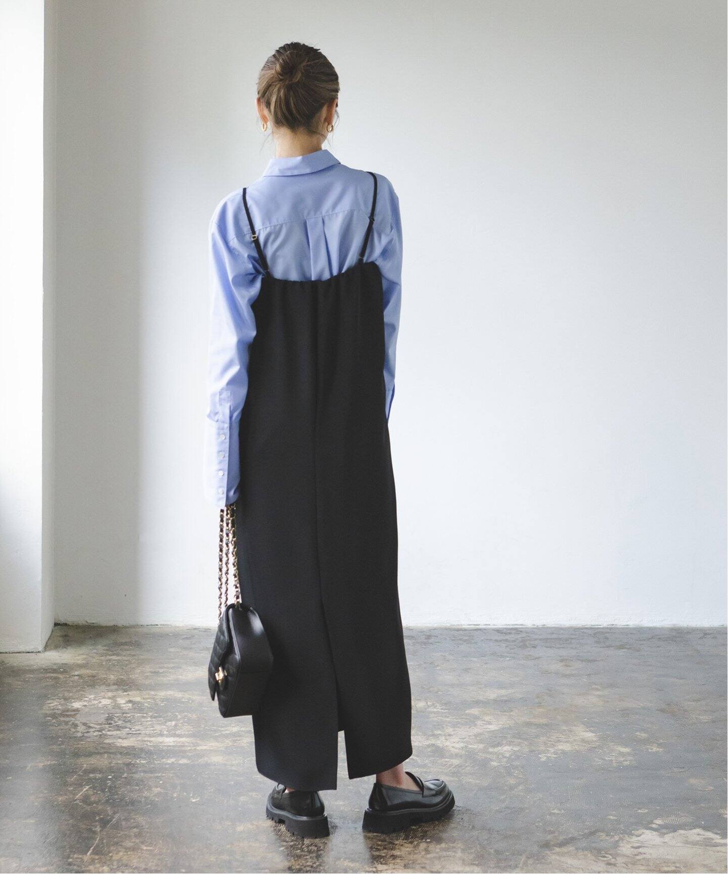 コンパクトサテンギャザーキャミワンピース（ワンピース）｜NOBLE  