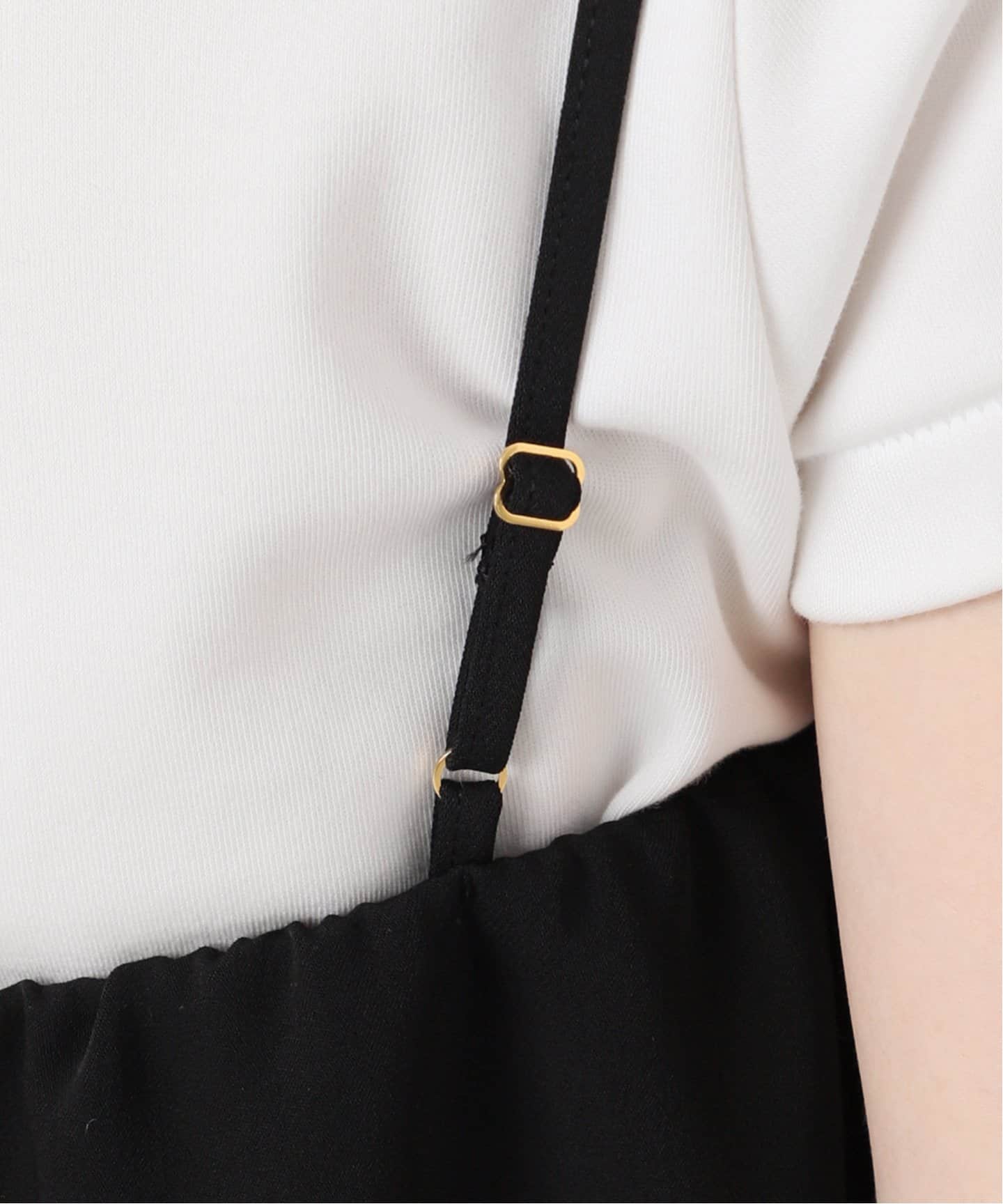 コンパクトサテンギャザーキャミワンピース（ワンピース）｜NOBLE