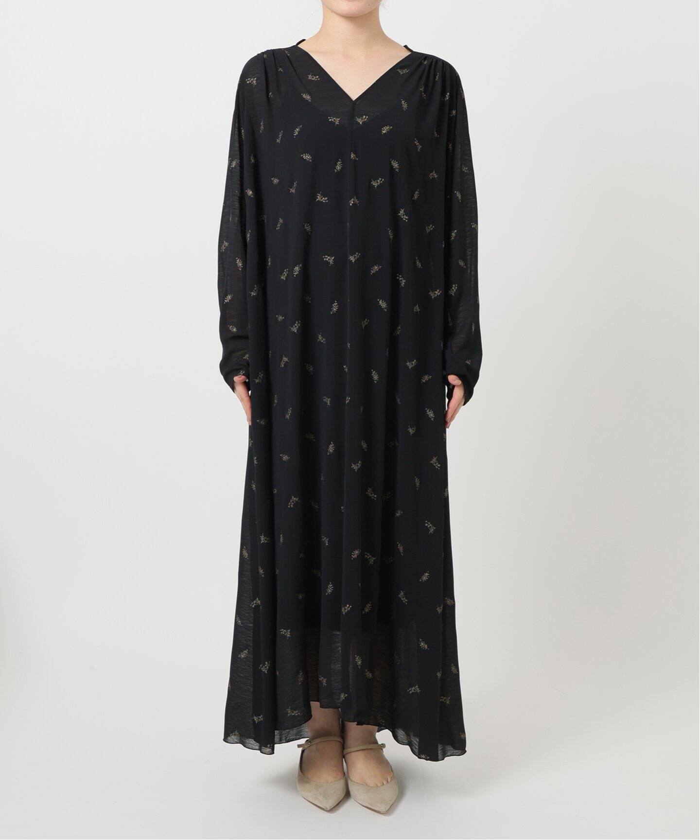 スパークプリントマキシワンピース（ワンピース）｜NOBLE（ノーブル  