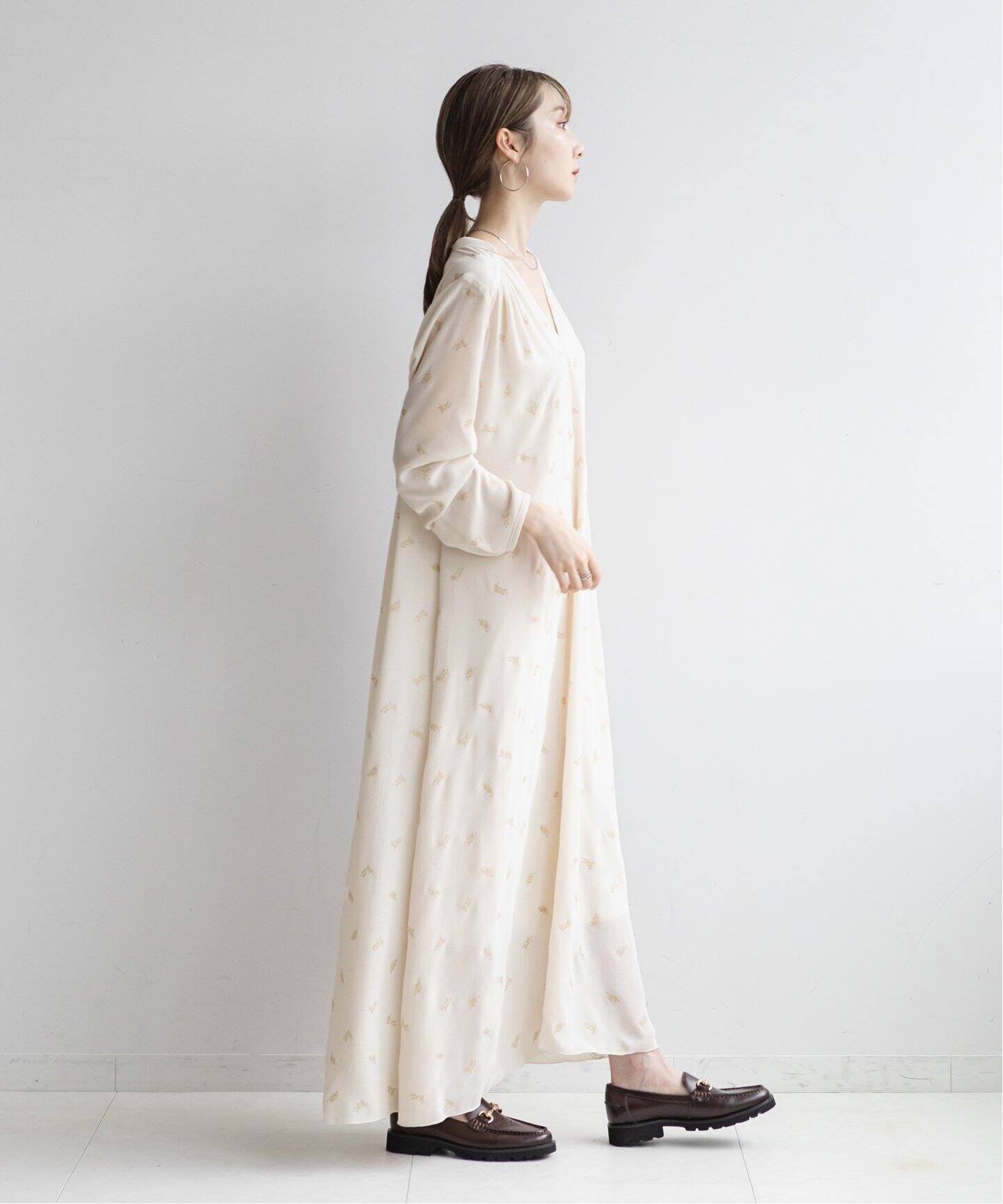 スパークプリントマキシワンピース（ワンピース）｜NOBLE（ノーブル  