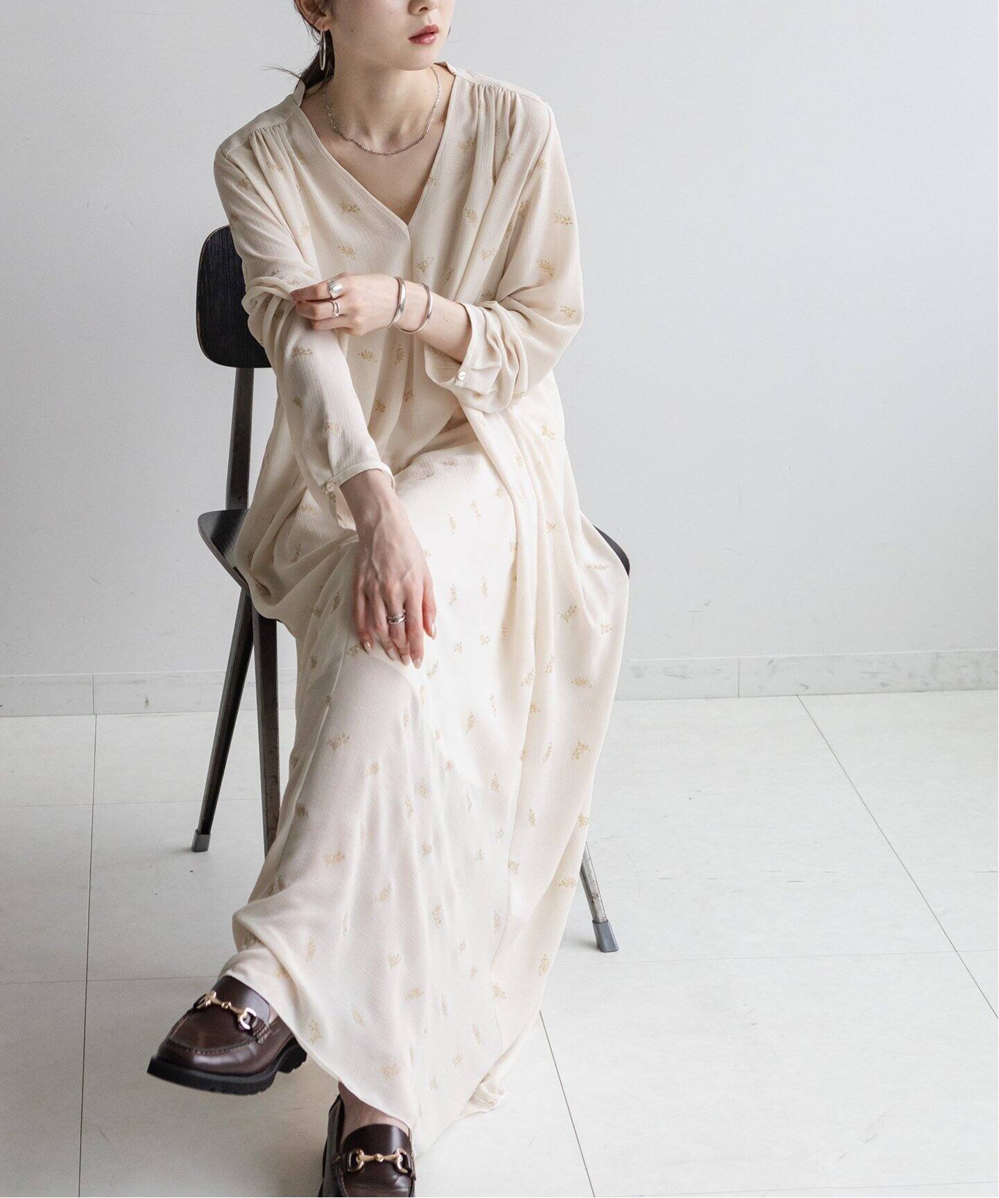 スパークプリントマキシワンピース（ワンピース）｜NOBLE（ノーブル  