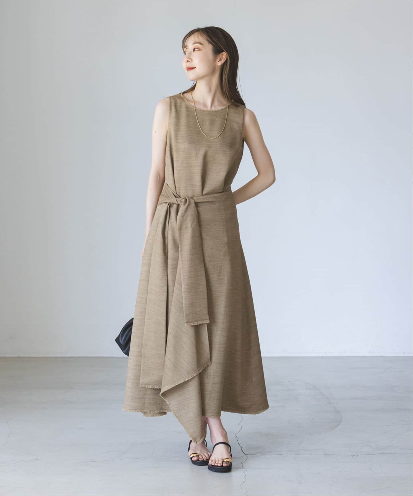 NOBLE フリンジヘムレイヤードワンピース フリンジヘムレイヤードワンピース（ワンピース）｜NOBLE（ノーブル