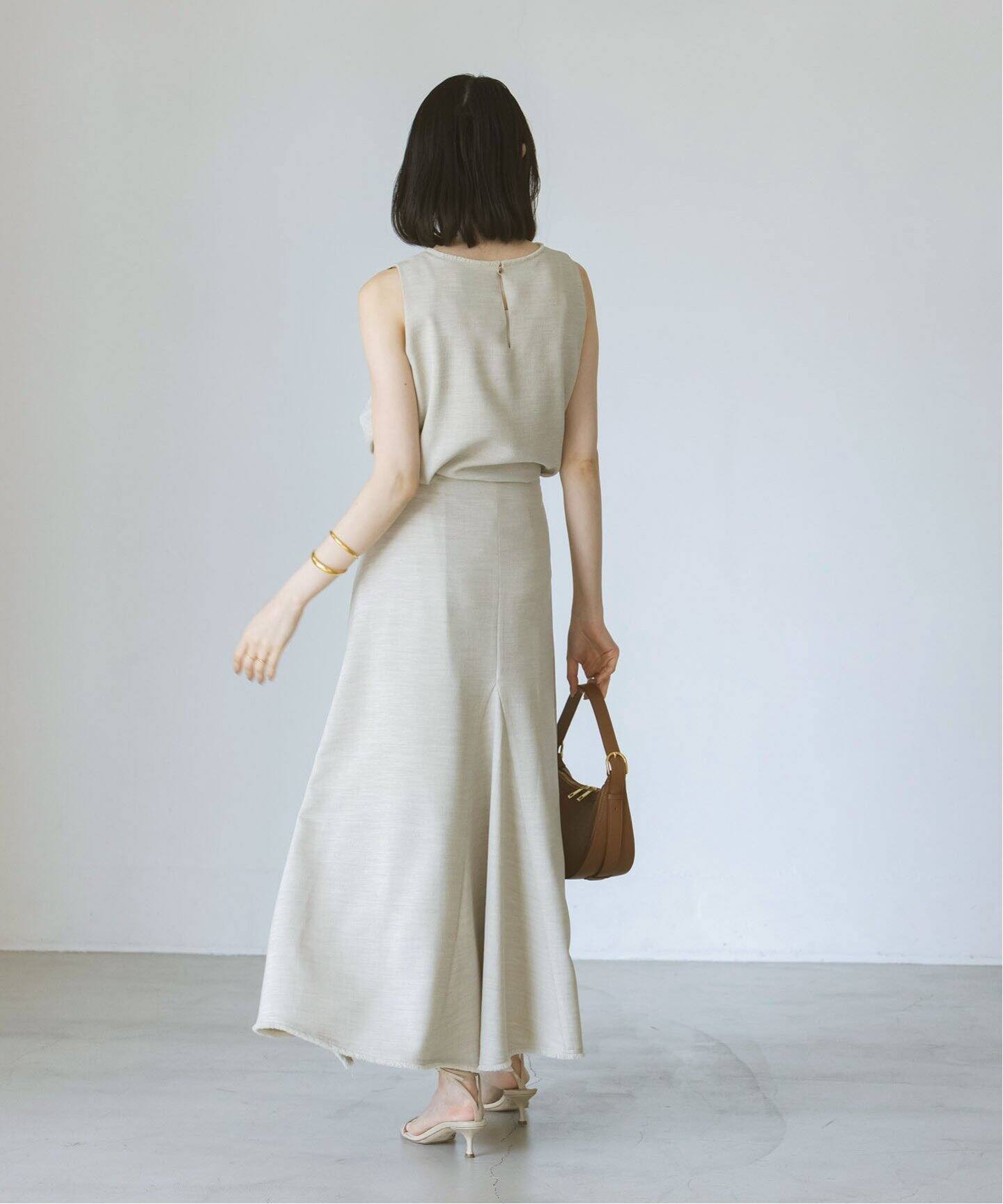 フリンジヘムレイヤードワンピース（ワンピース）｜NOBLE（ノーブル