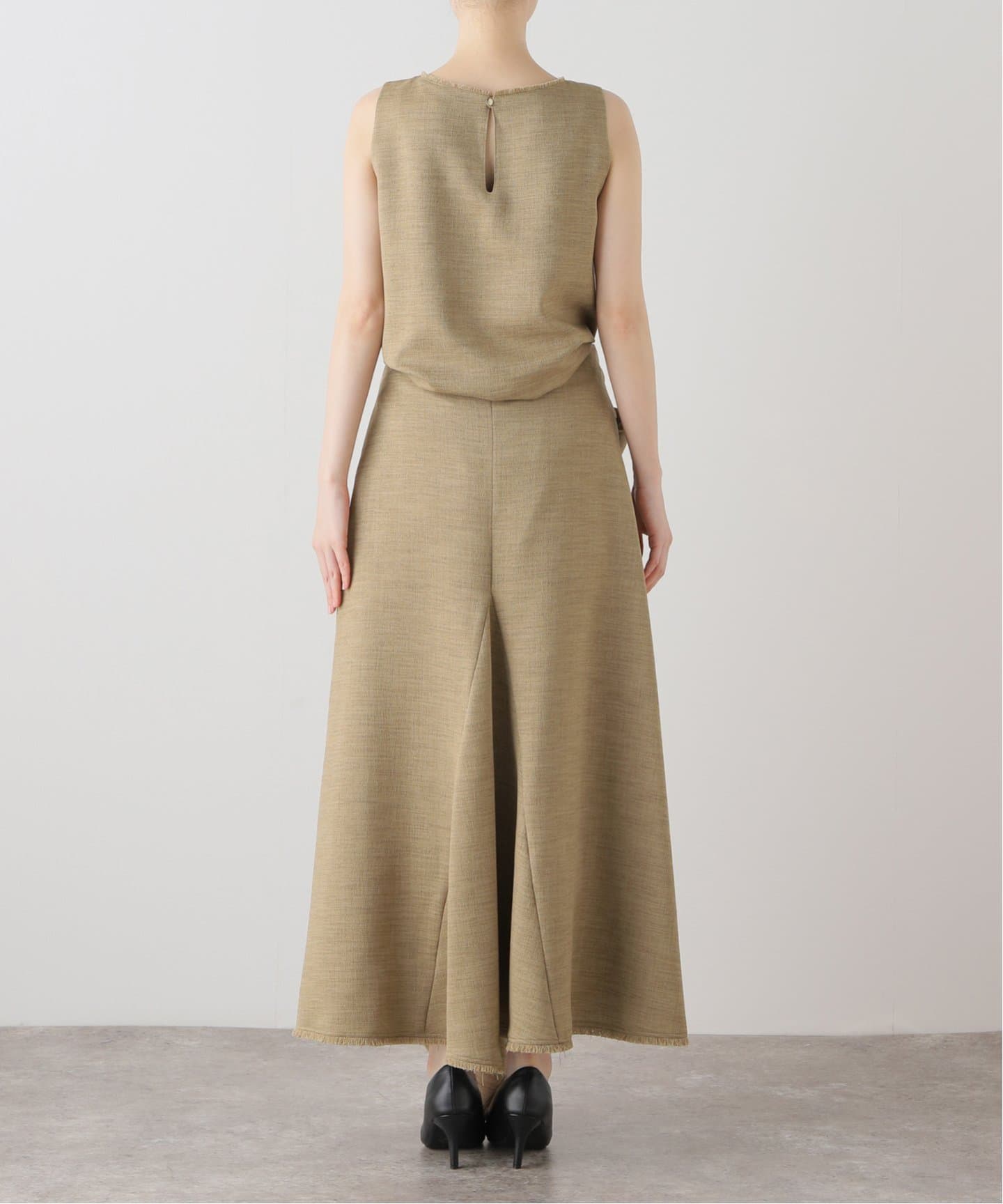 フリンジヘムレイヤードワンピース（ワンピース）｜NOBLE（ノーブル