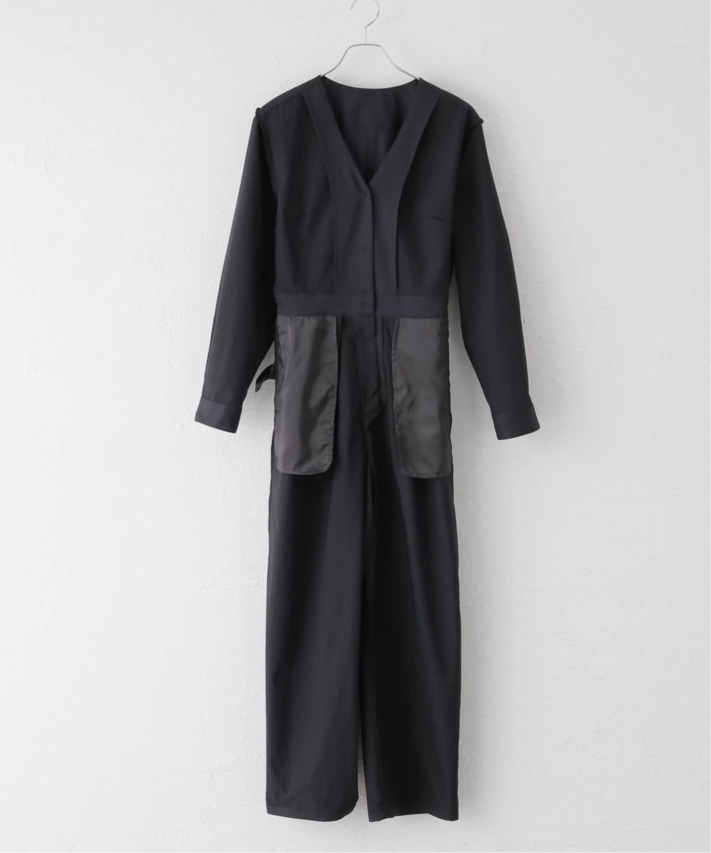 【＠】ストレッチオールインワン ストレッチツイルコクーンオールインワン（つなぎ