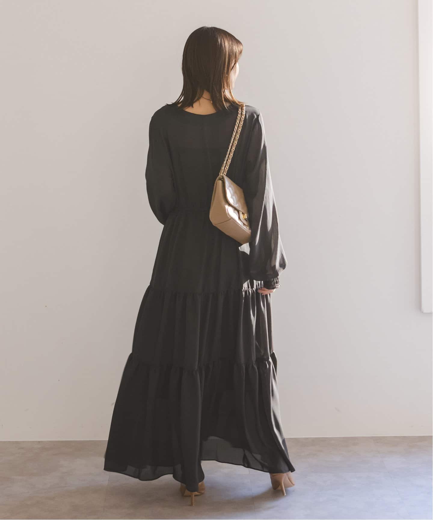 サテンティアード2wayワンピース（ワンピース）｜NOBLE