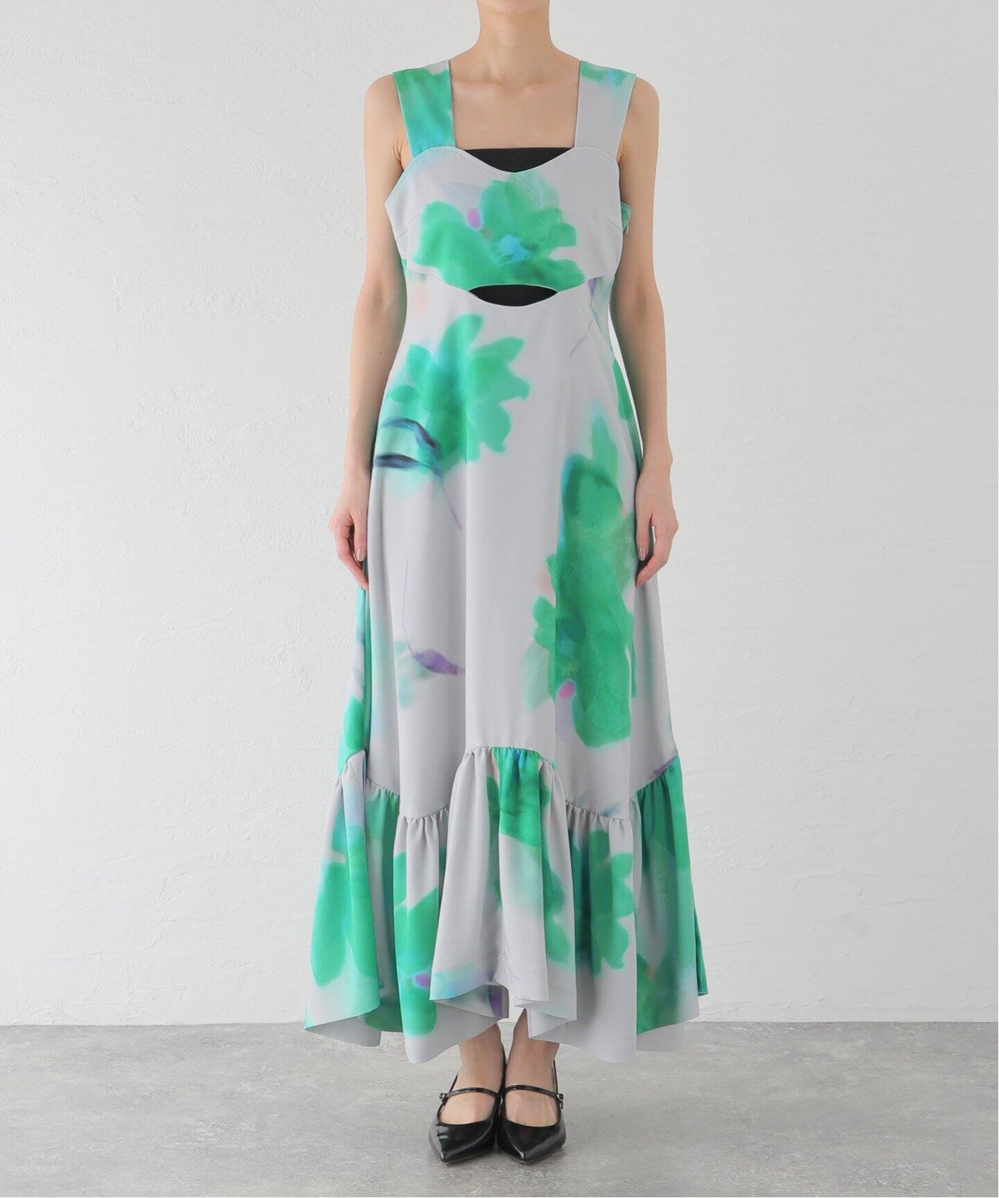 Ujoh】Shoulder Belt Gathered Dress（ワンピース）｜NOBLE（ノーブル  