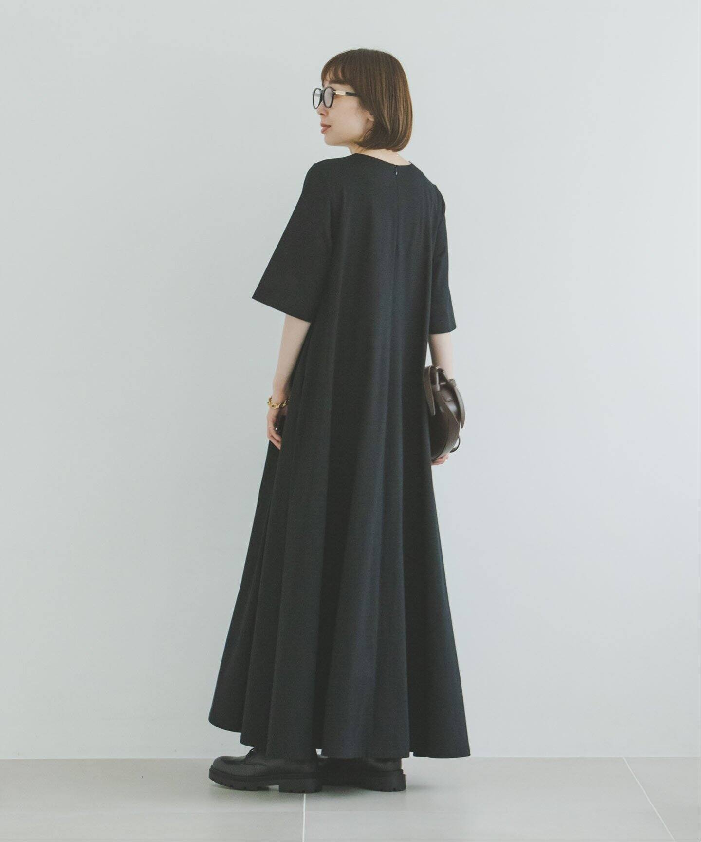 ＆】ハーフスリーブテントドレス（ワンピース）｜NOBLE（ノーブル）の  