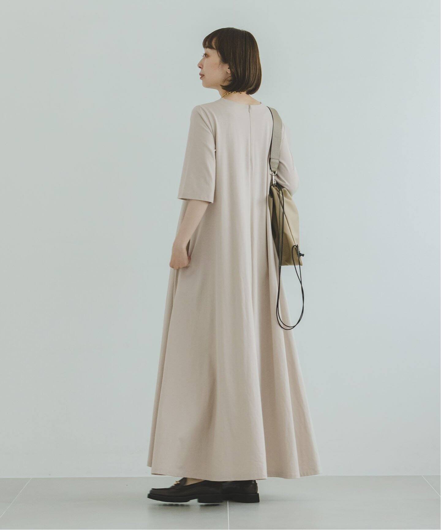 ＆】ハーフスリーブテントドレス（ワンピース）｜NOBLE（ノーブル）の  