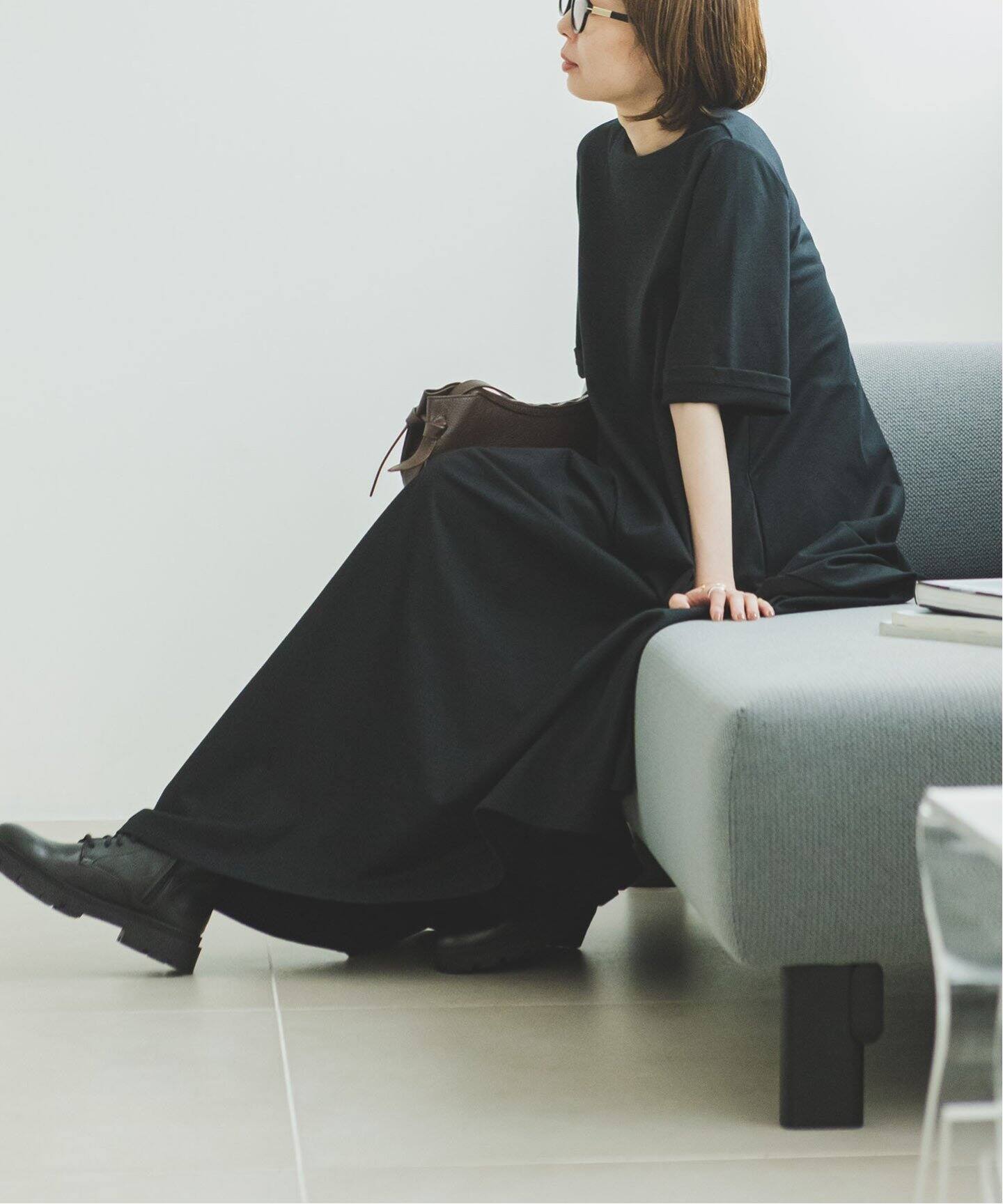 ＆】ハーフスリーブテントドレス（ワンピース）｜NOBLE（ノーブル）の  