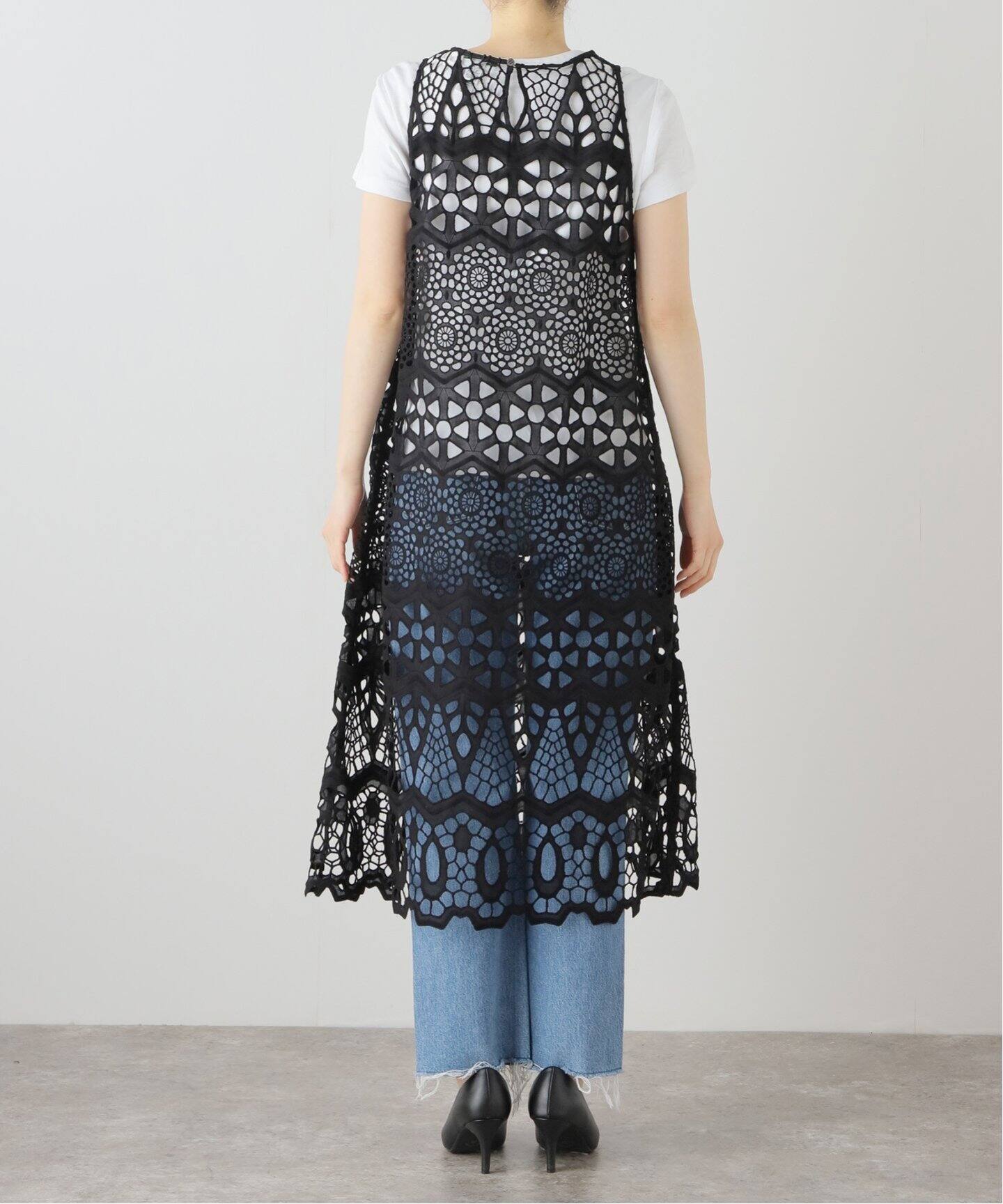 MATOKAMATOKA/マトカマトカ カットワークレースドレス（ワンピース  