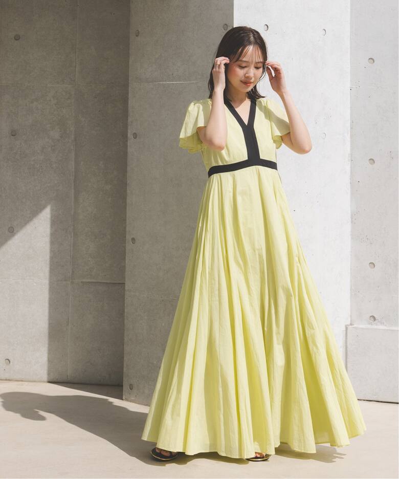 NOBLE別注》MARIHA/マリハ 夏のピアノのドレス(フレアスリーブ  