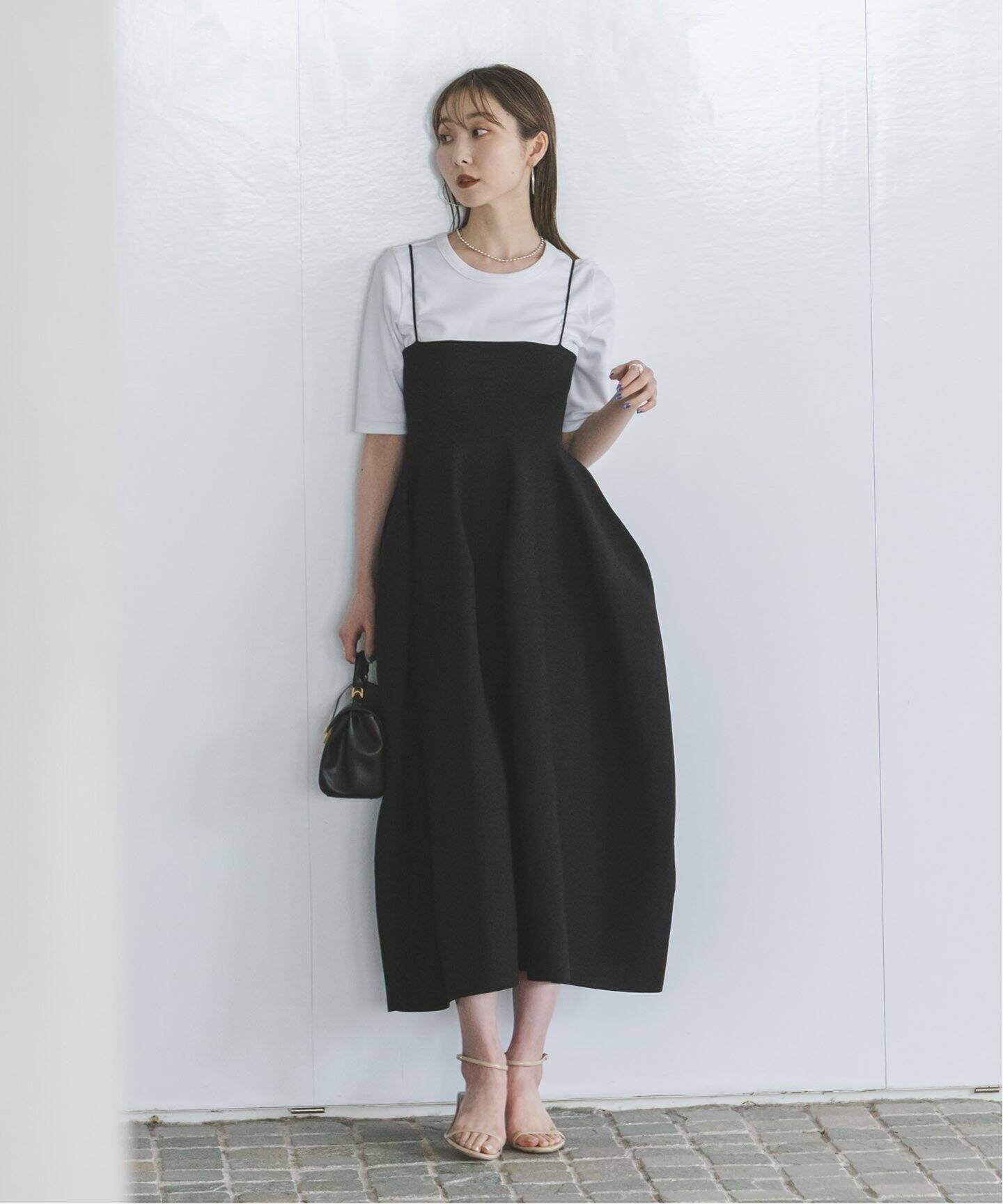 ポテチーノ サエラ エプロンドレス ブラック BLACK 良くっ