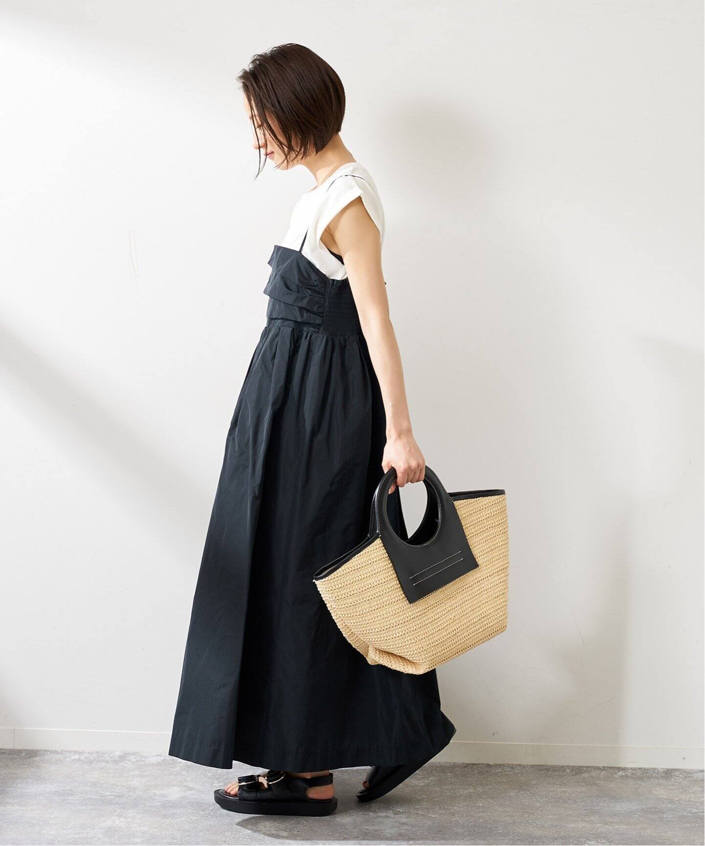 JOURNAL STANDARD メモリーコクーンワンピース さび