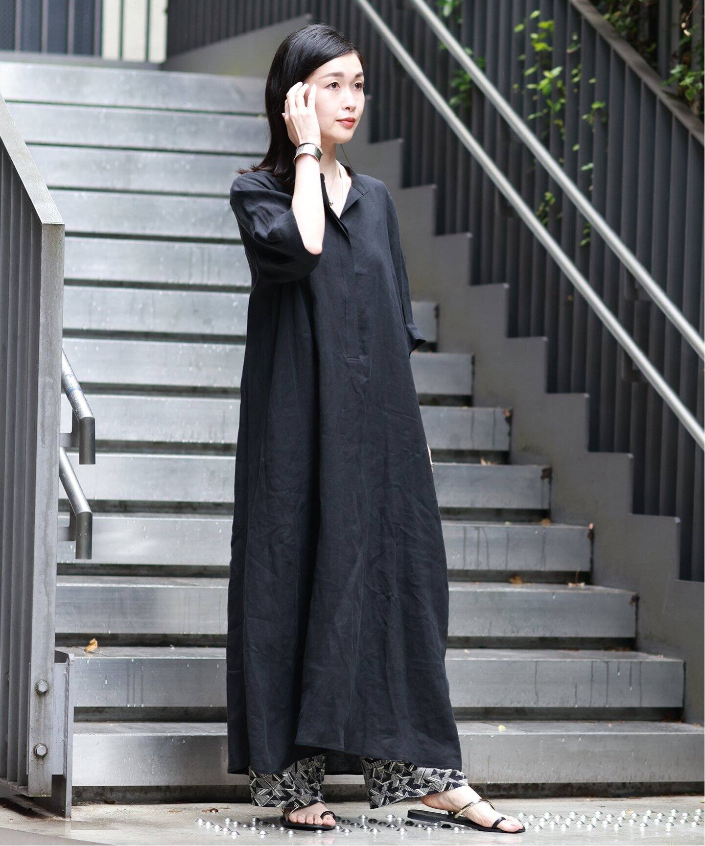 追加3》フレンチリネンスキッパーワンピース（ワンピース）｜JOURNAL 