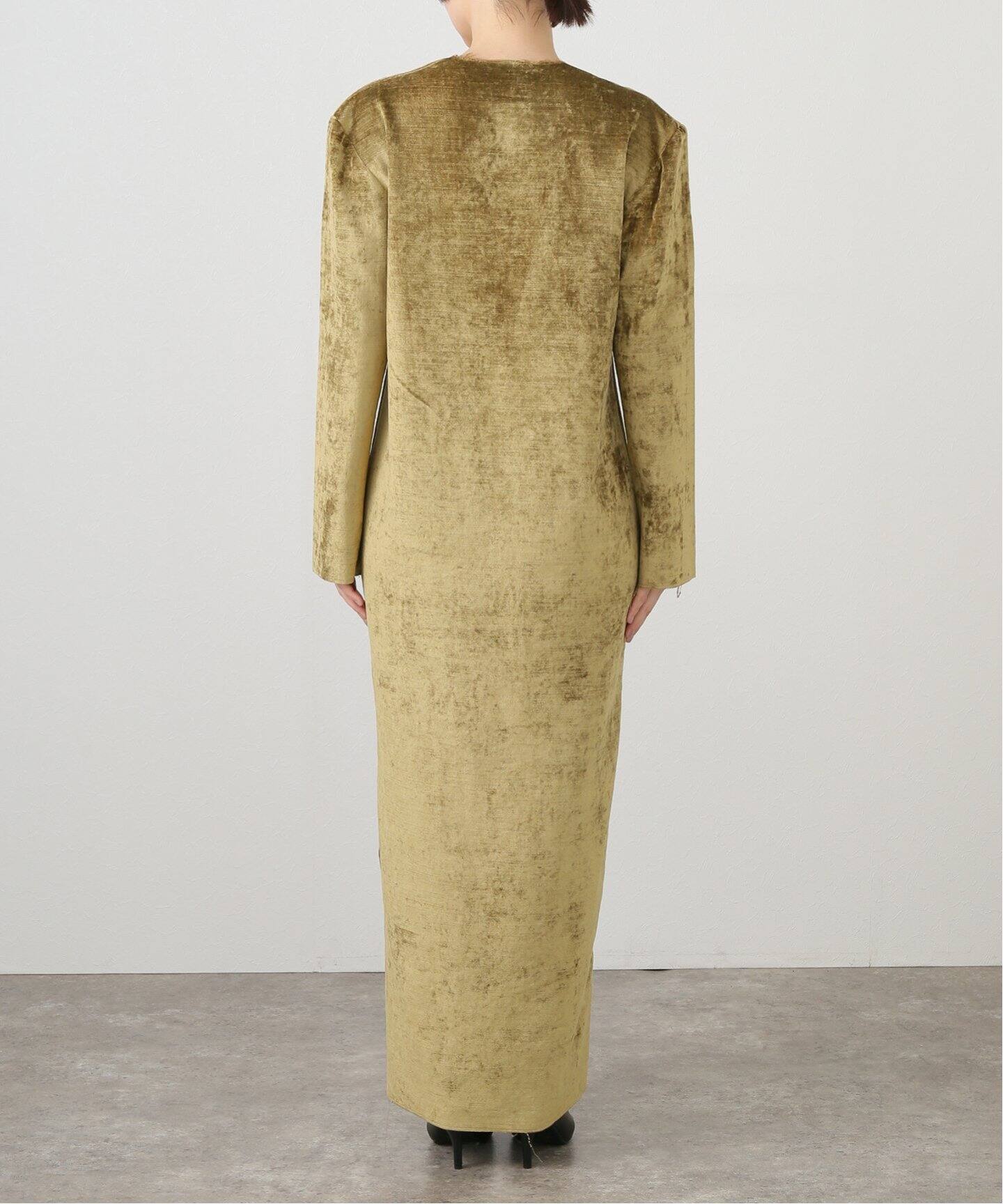 GABRIELA COLL GARMENTS】COTTON VELVET LONGSLEEVE DRESS：ワンピース 