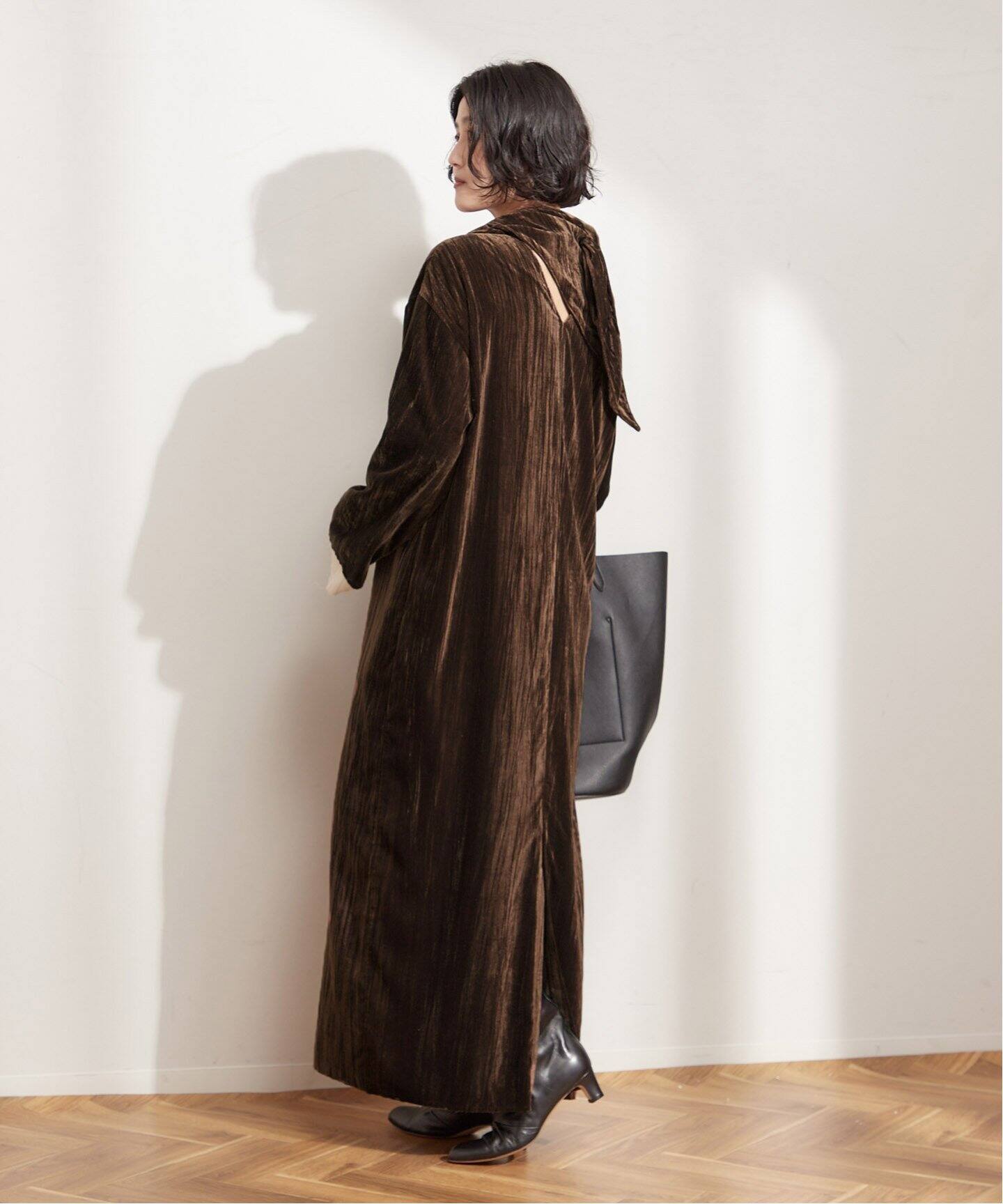 Uhr/ウーア】Velor Scarf Dress：ワンピース（ワンピース）｜JOURNAL  