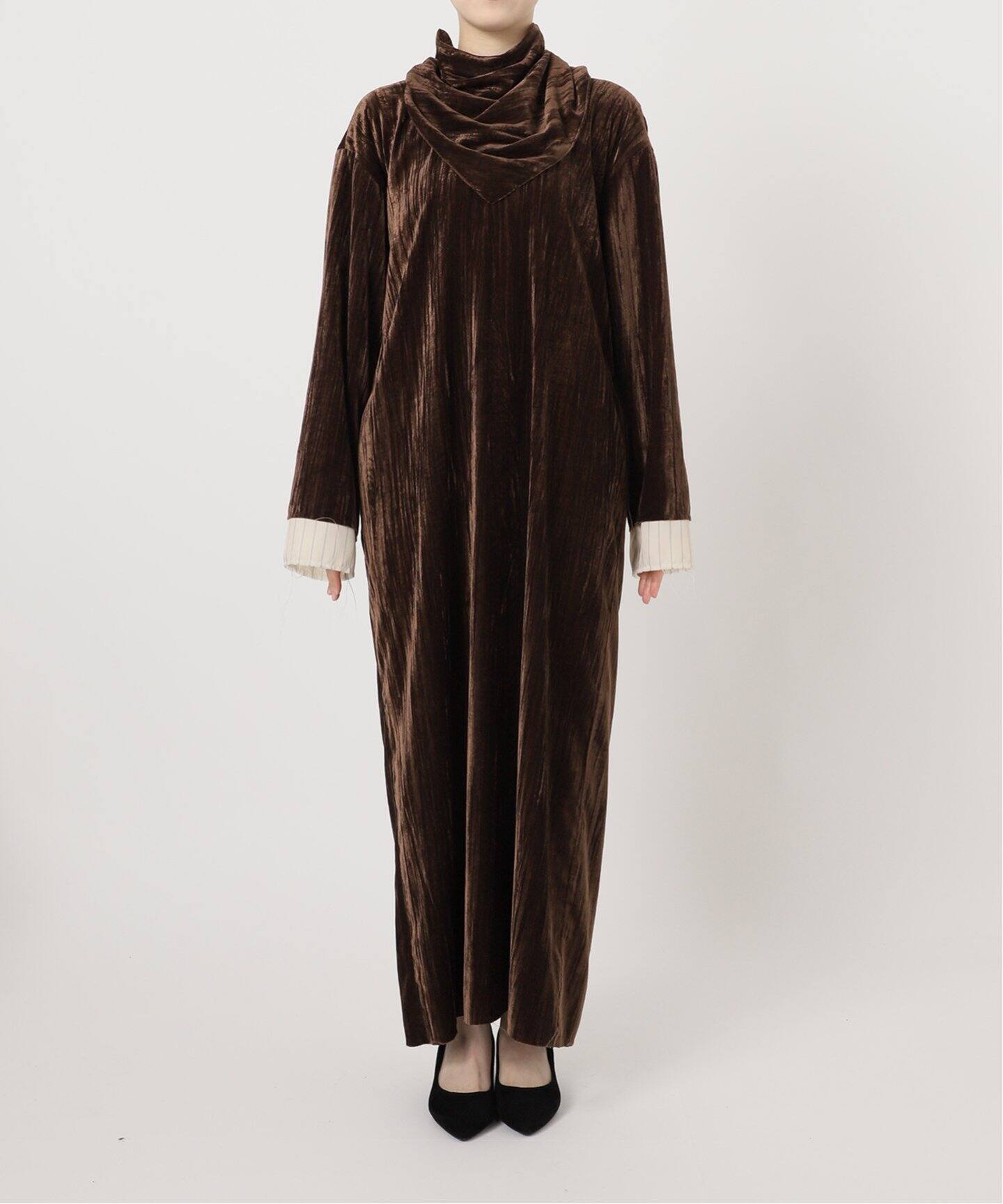 Uhr/ウーア】Velor Scarf Dress：ワンピース（ワンピース）｜JOURNAL 
