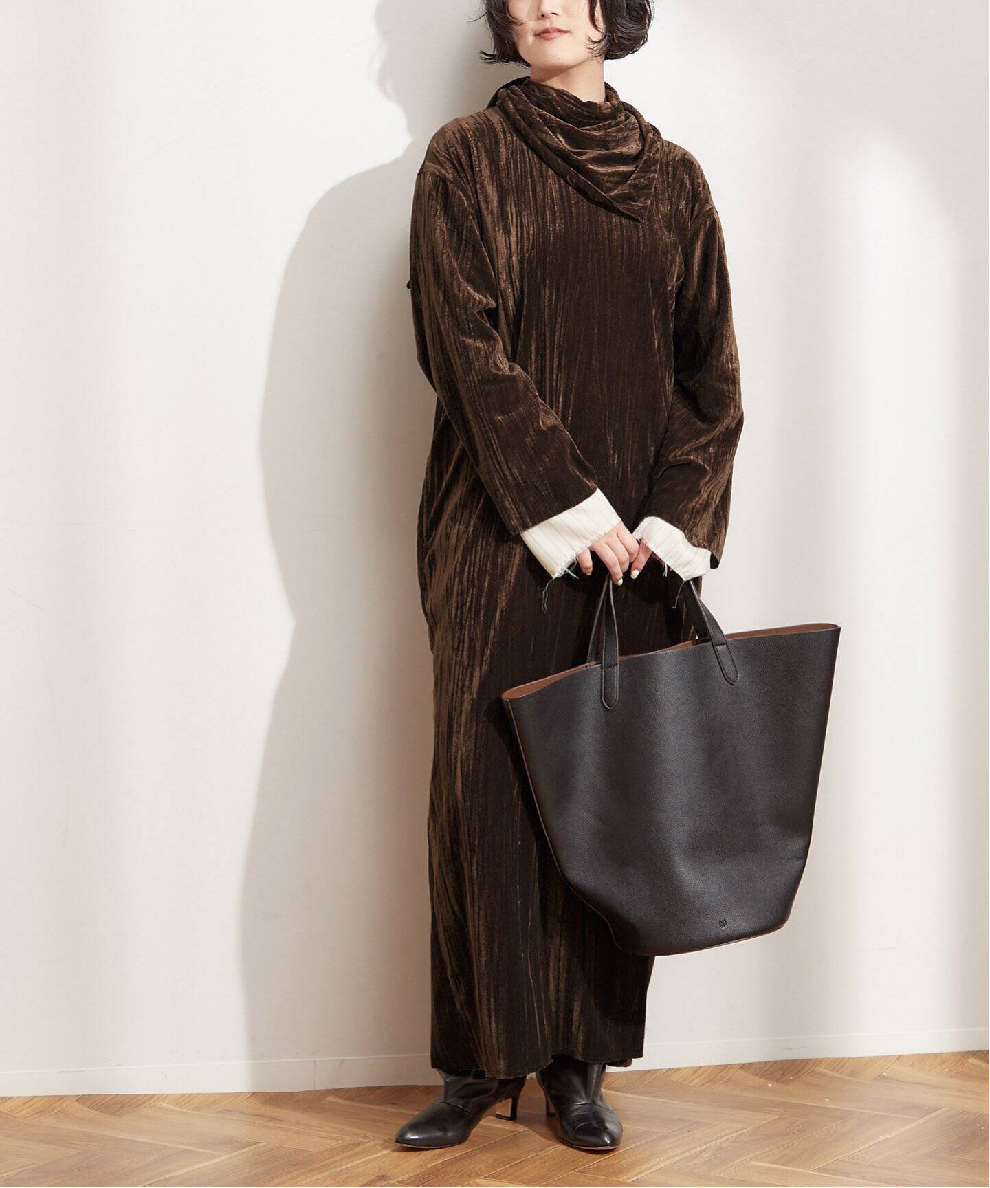 Uhr/ウーア】Velor Scarf Dress：ワンピース（ワンピース）｜JOURNAL 