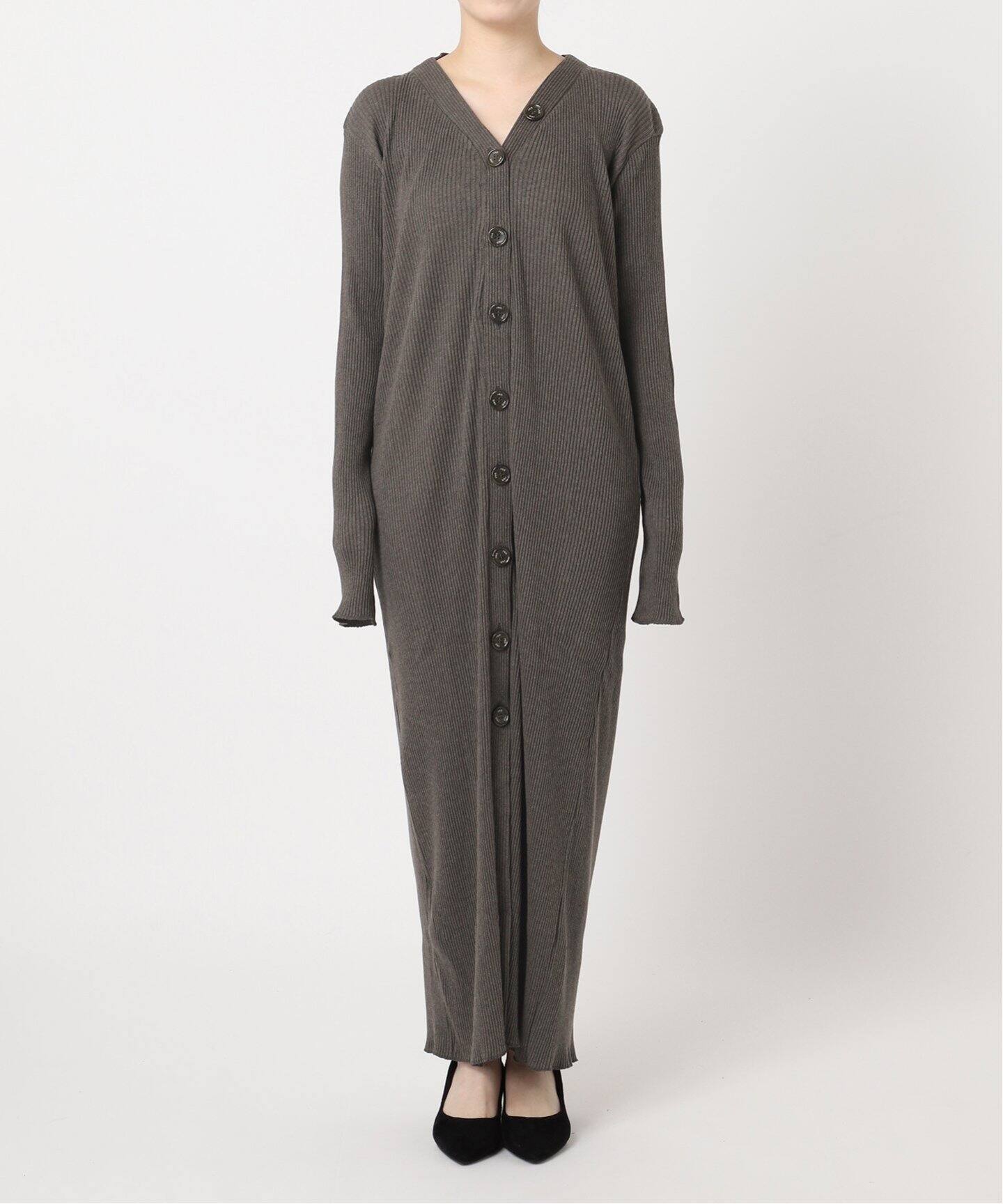Uhr/ウーア】Cotton / Yak Rib Dress：ワンピース（ワンピース 