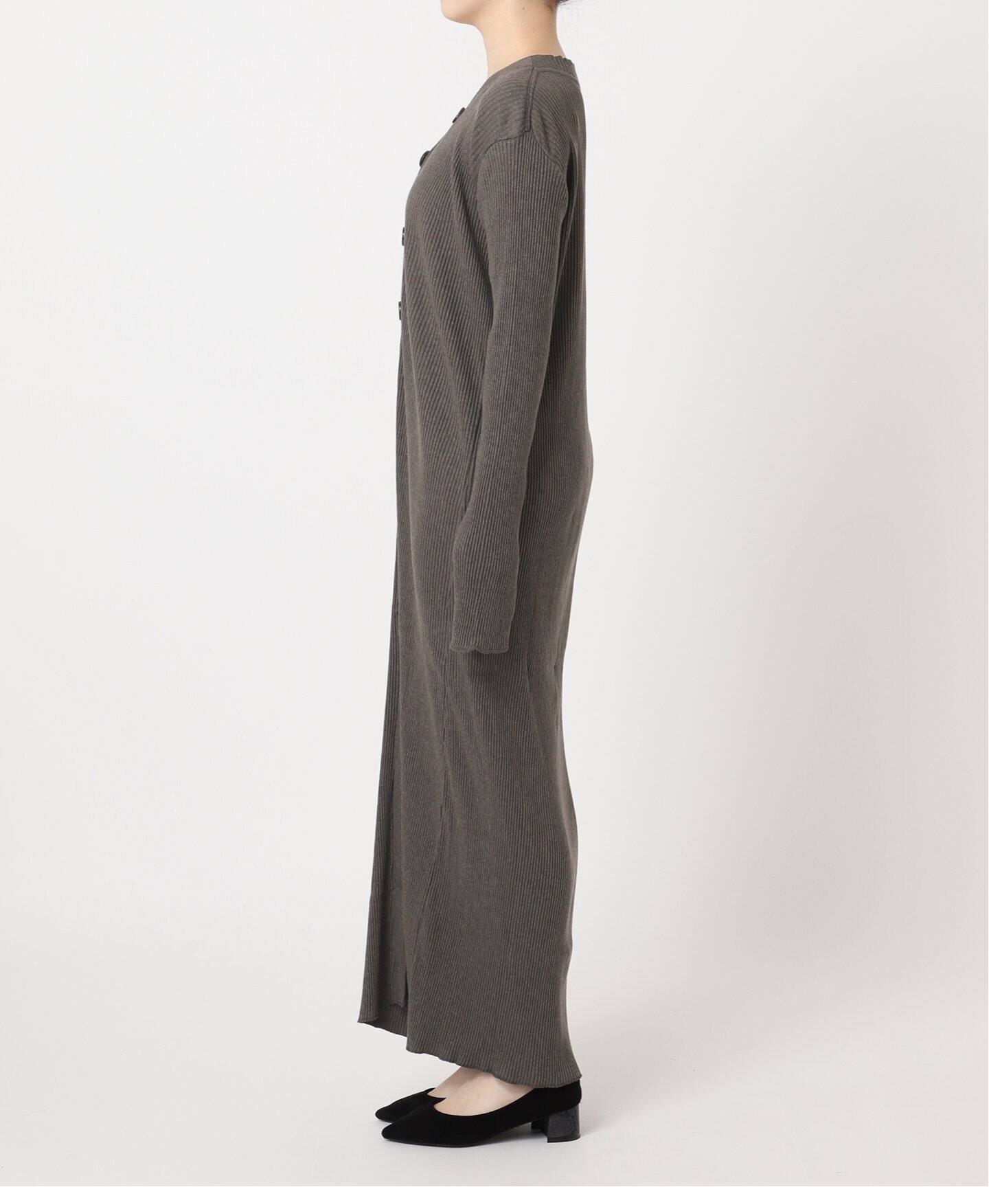 Uhr/ウーア】Cotton / Yak Rib Dress：ワンピース（ワンピース  