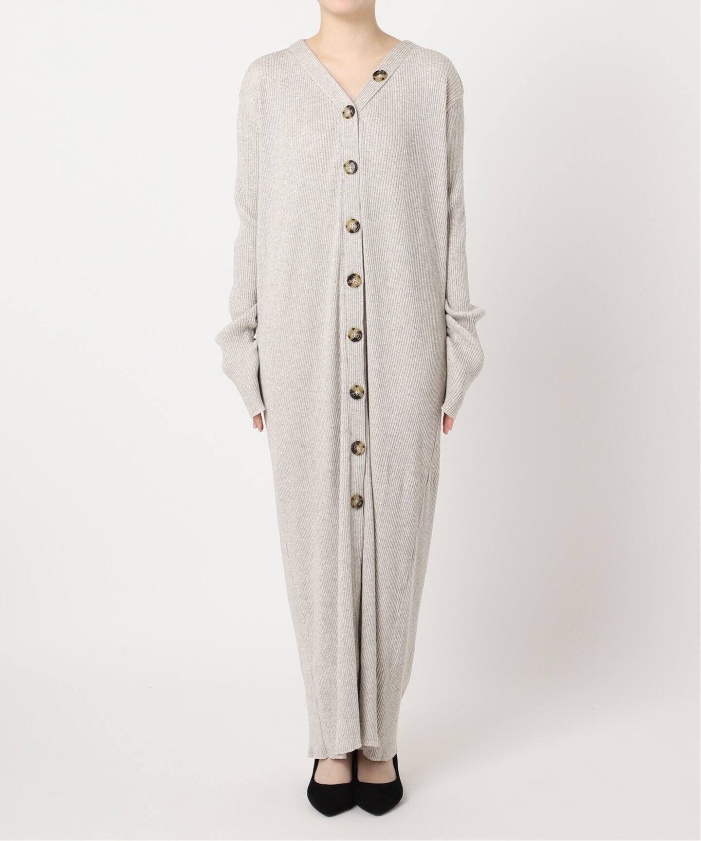 Uhr/ウーア】Cotton / Yak Rib Dress：ワンピース（ワンピース 