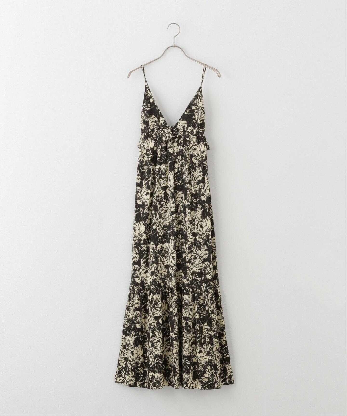 GANNI/ガニー】Printed Satin Strap Dress：ワンピース  