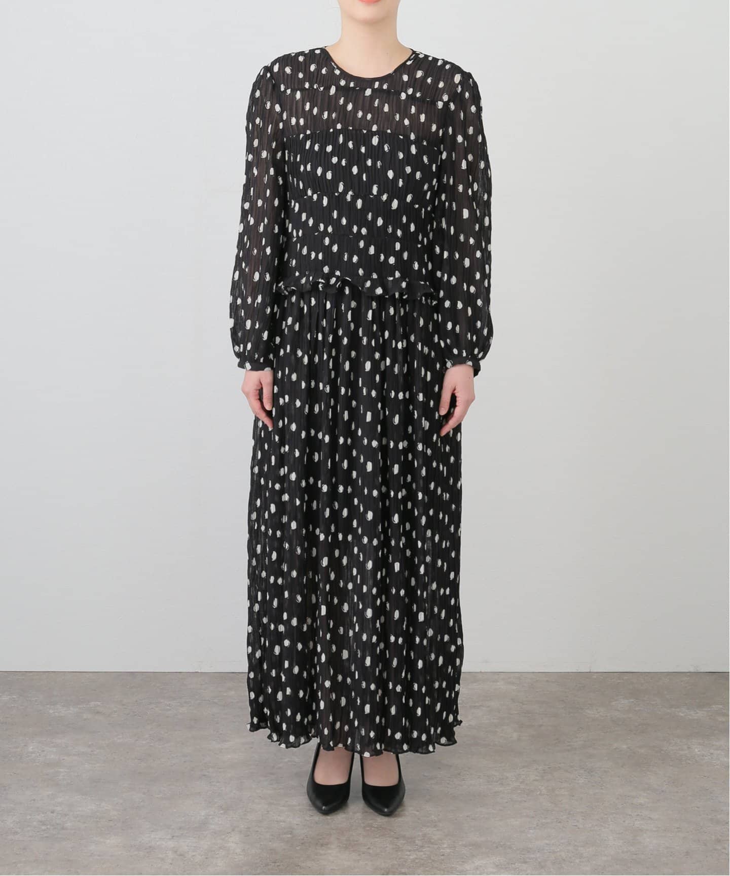 BAUM UND PFERDGARTEN/バウムウンドヘルガーデン】Plisse ドレス