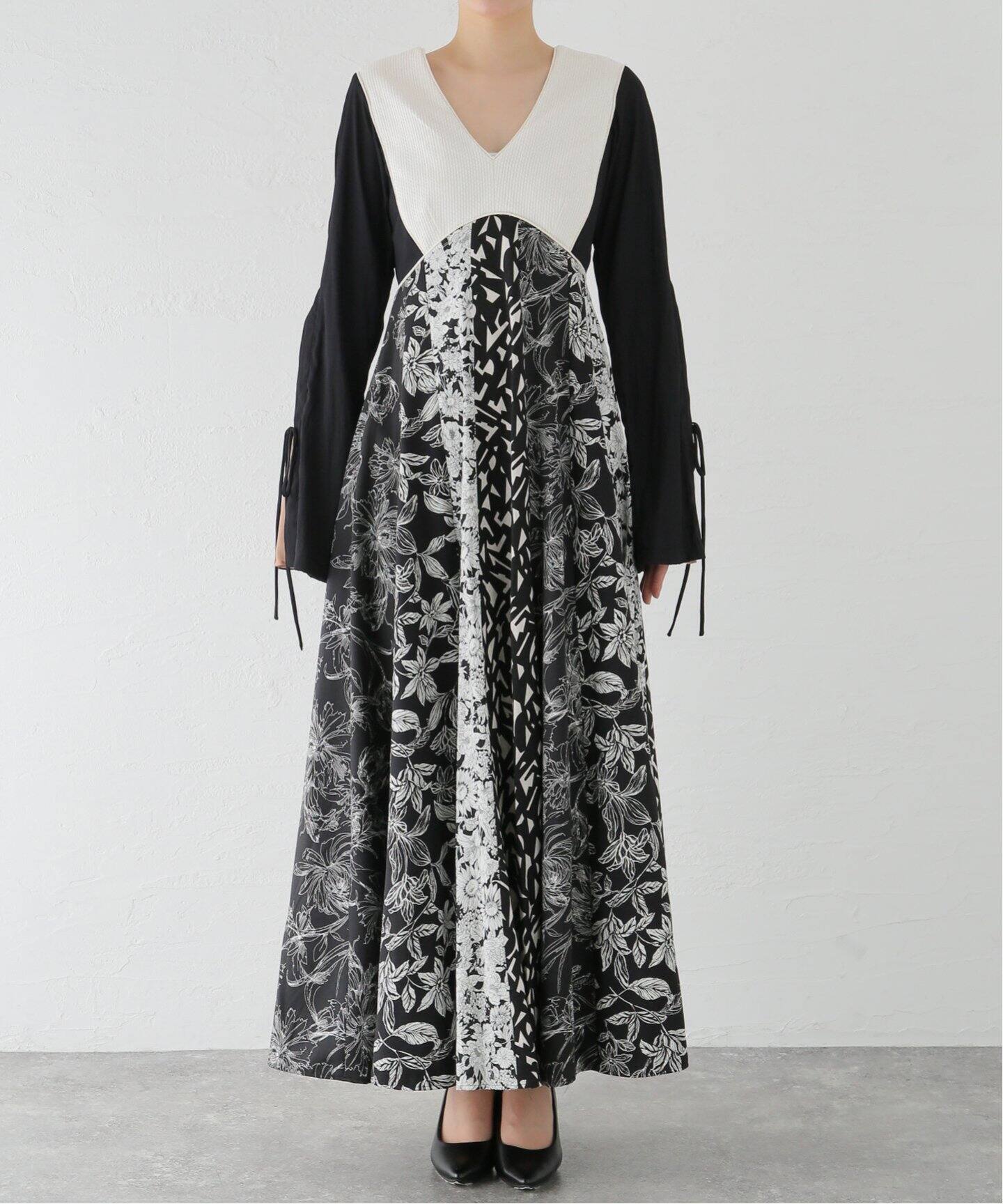 FUMIE TANAKA(フミエタナカ)】patch long op：ワンピース（ワンピース  