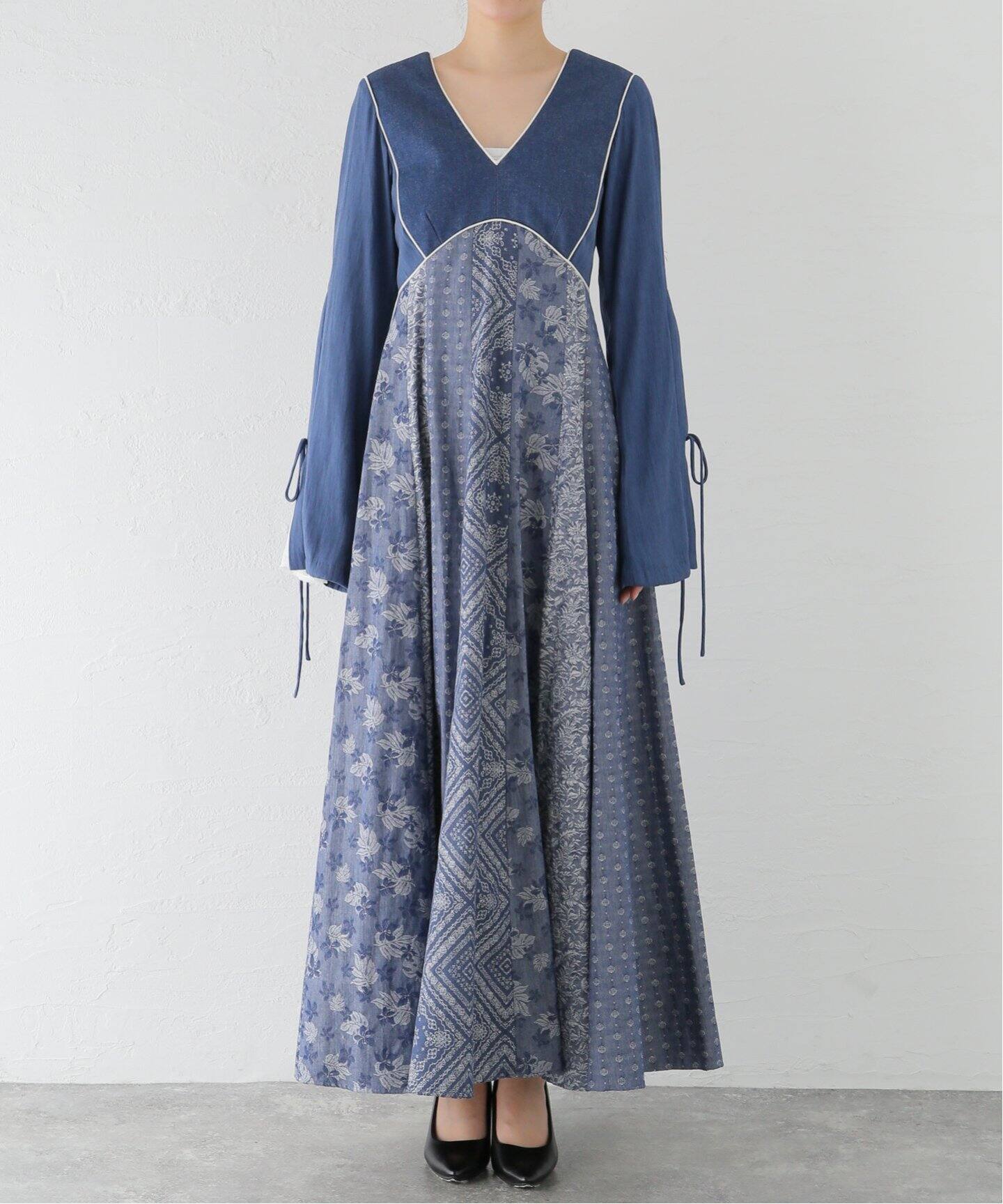 FUMIE TANAKA(フミエタナカ)】patch long op：ワンピース（ワンピース  