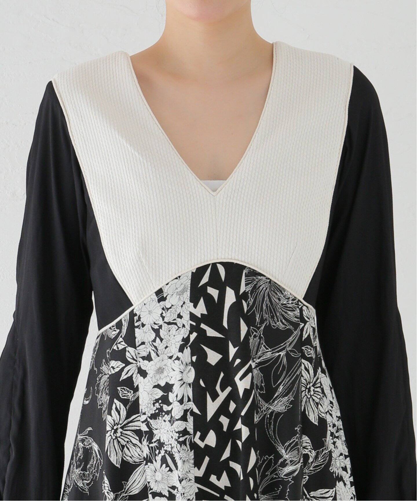 FUMIE TANAKA(フミエタナカ)】patch long op：ワンピース（ワンピース  