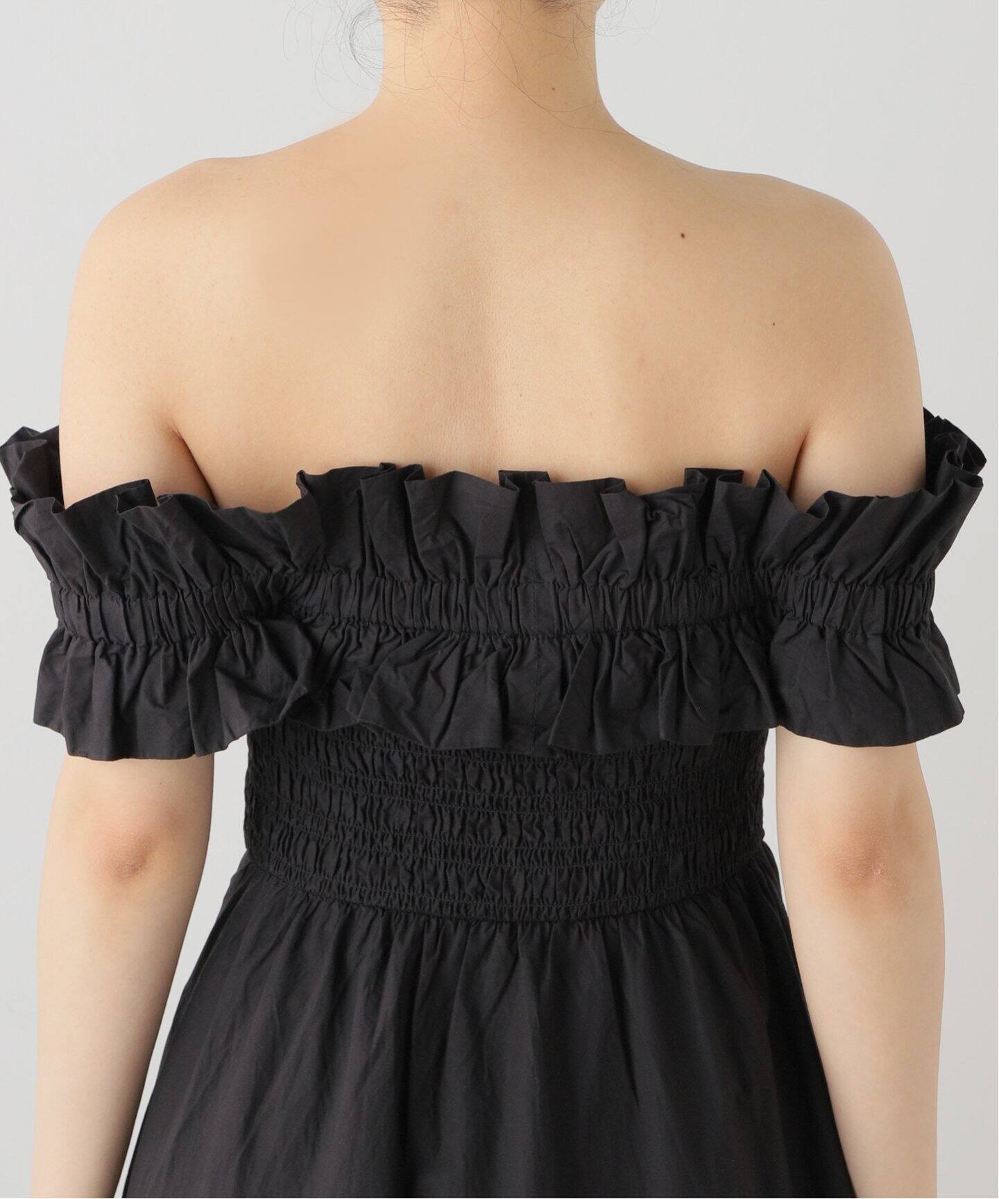 GANNI/ガニー】Cotton Poplin Long Smock Dress：ワンピース  