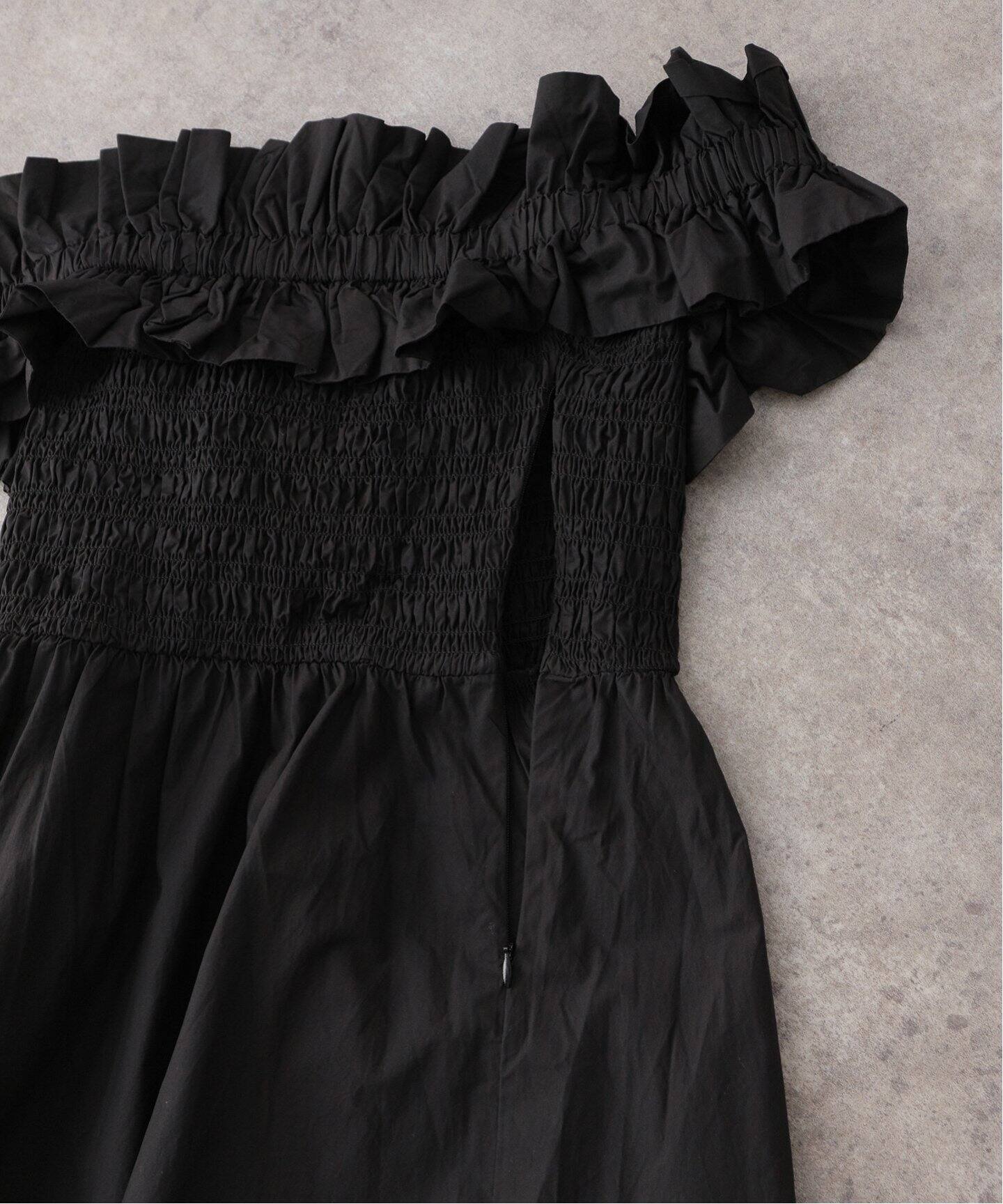 GANNI/ガニー】Cotton Poplin Long Smock Dress：ワンピース  