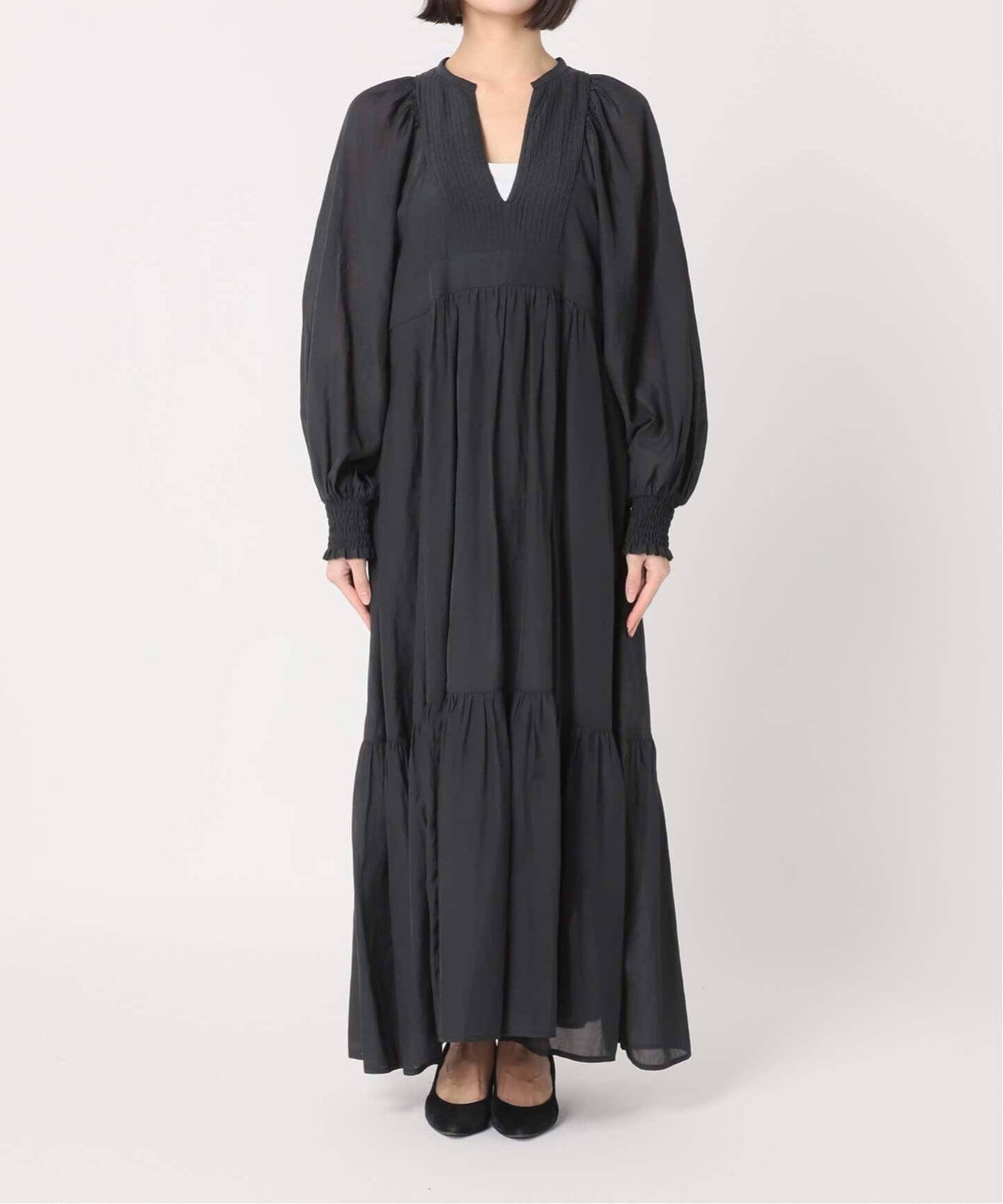 WEB限定追加2》オリエンタルプリントティアードワンピース（ワンピース  