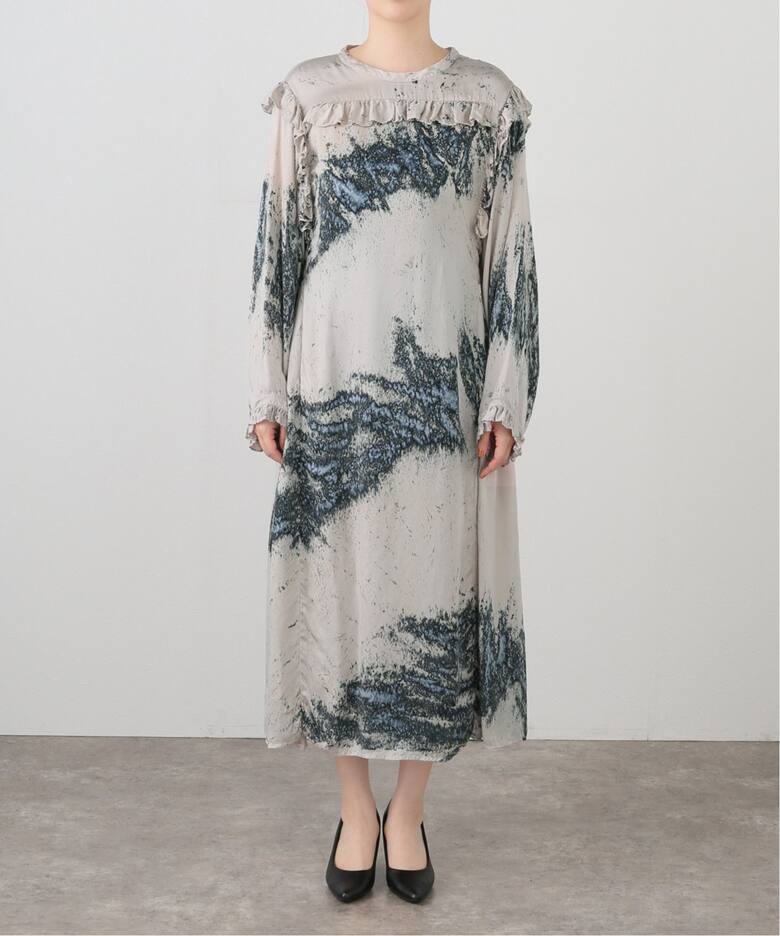 NOMA t.d. / ノーマティーディー】.Hand Dyed Frilled Dress N38-DR 