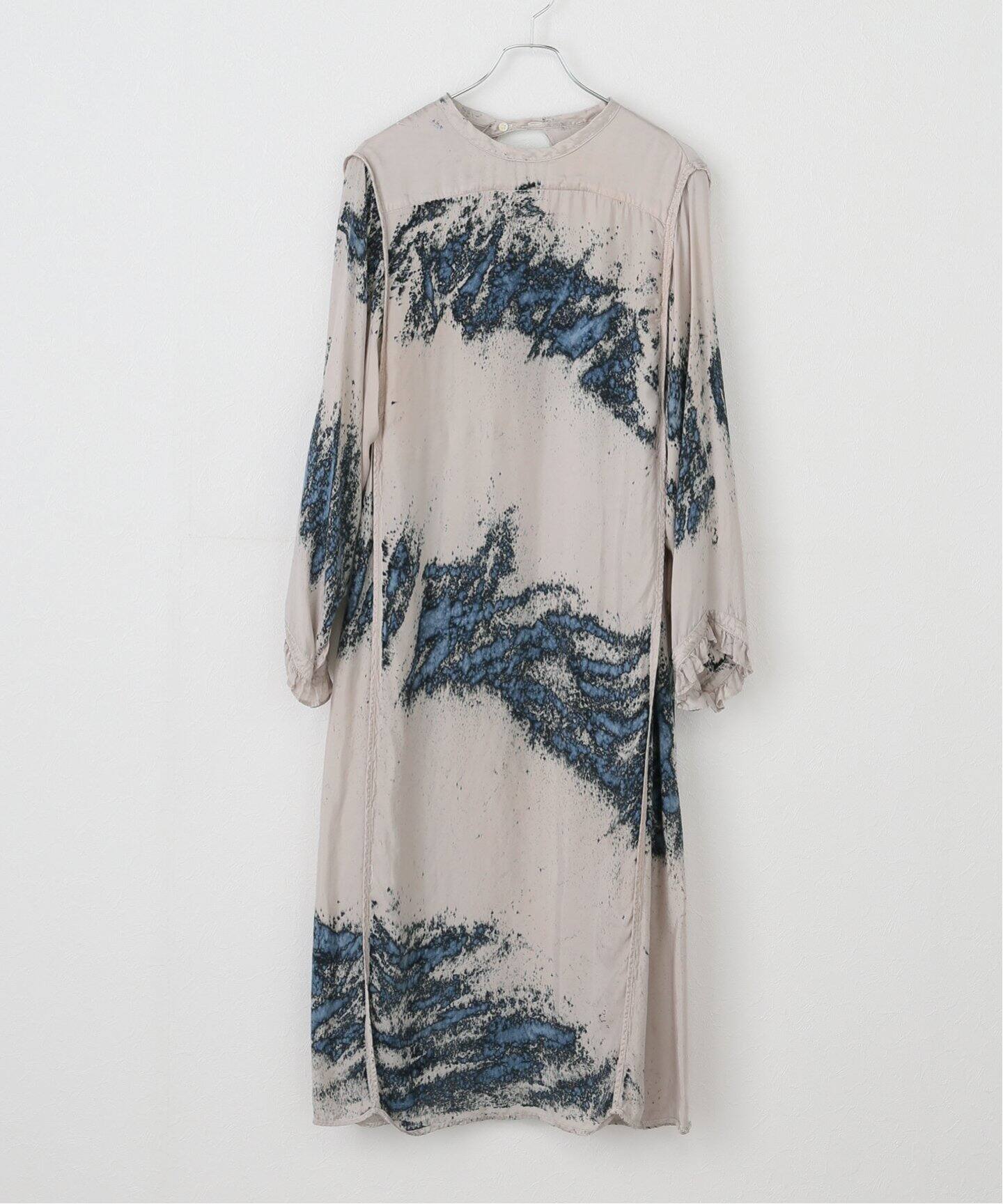 NOMA t.d. / ノーマティーディー】.Hand Dyed Frilled Dress N38-DR