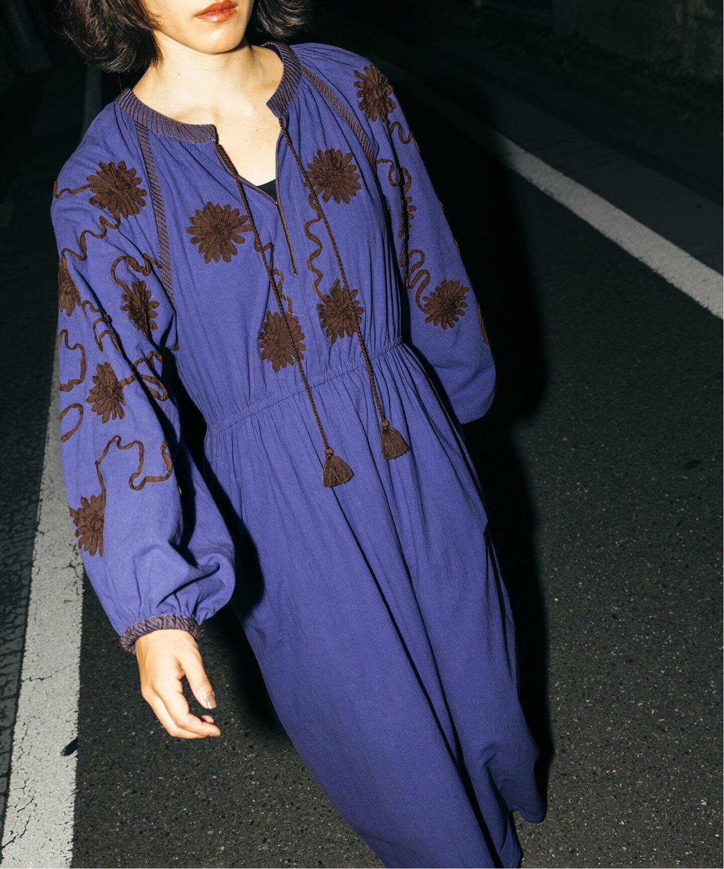 SARA MALLIKA/サラマリカ】 DEEPIKA TAPE EMB DRESS 020142SC3  